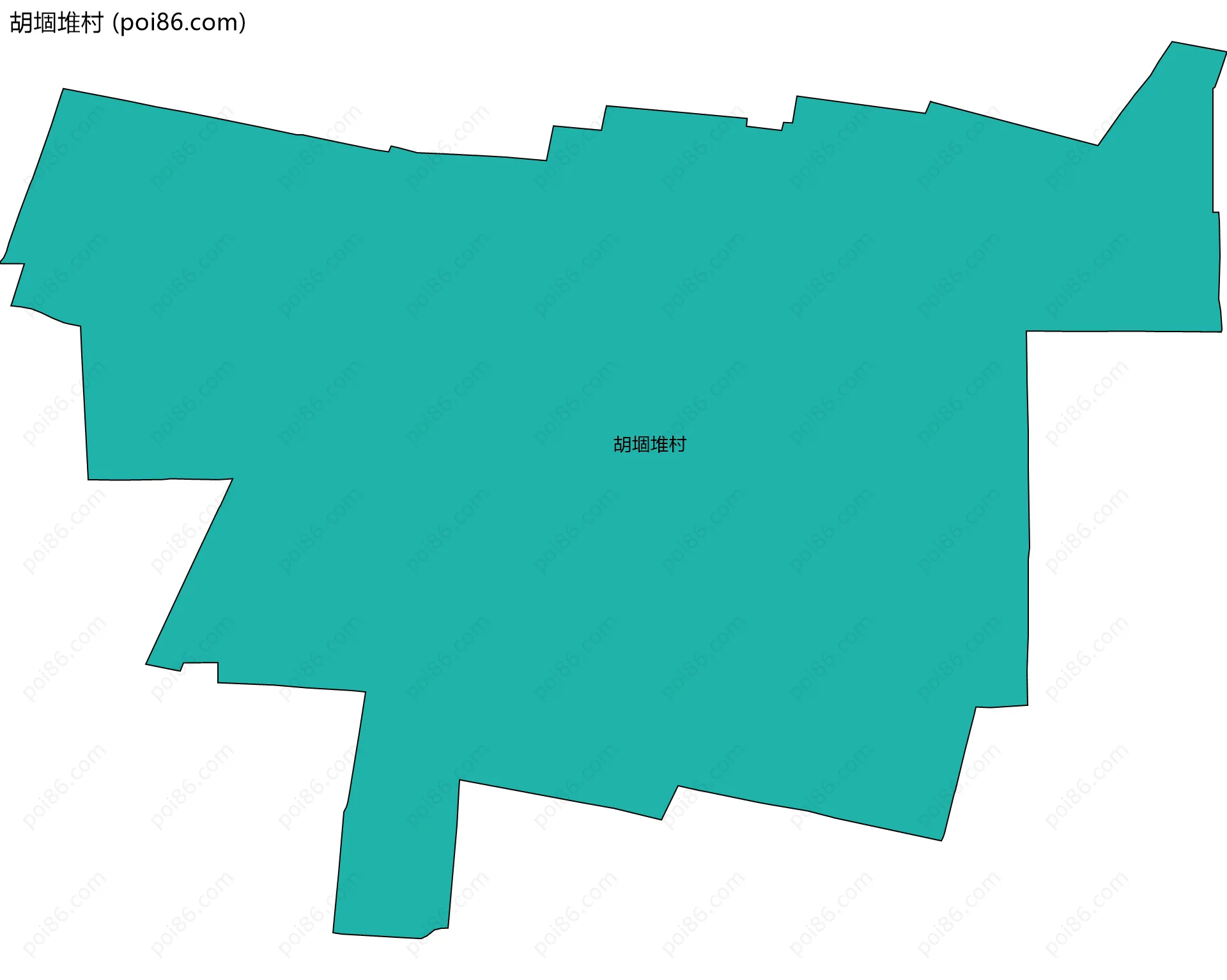 胡堌堆村边界地图