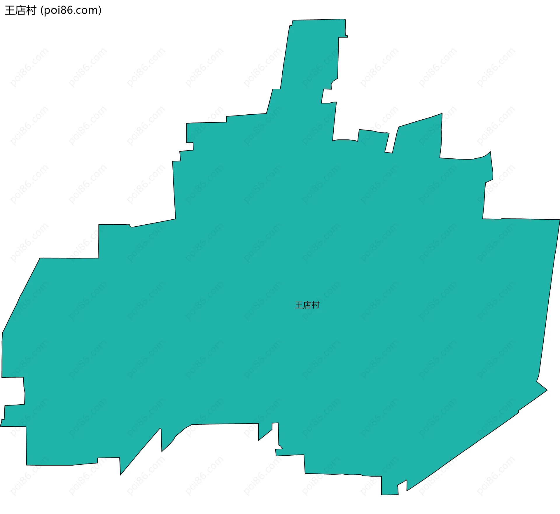 王店村边界地图