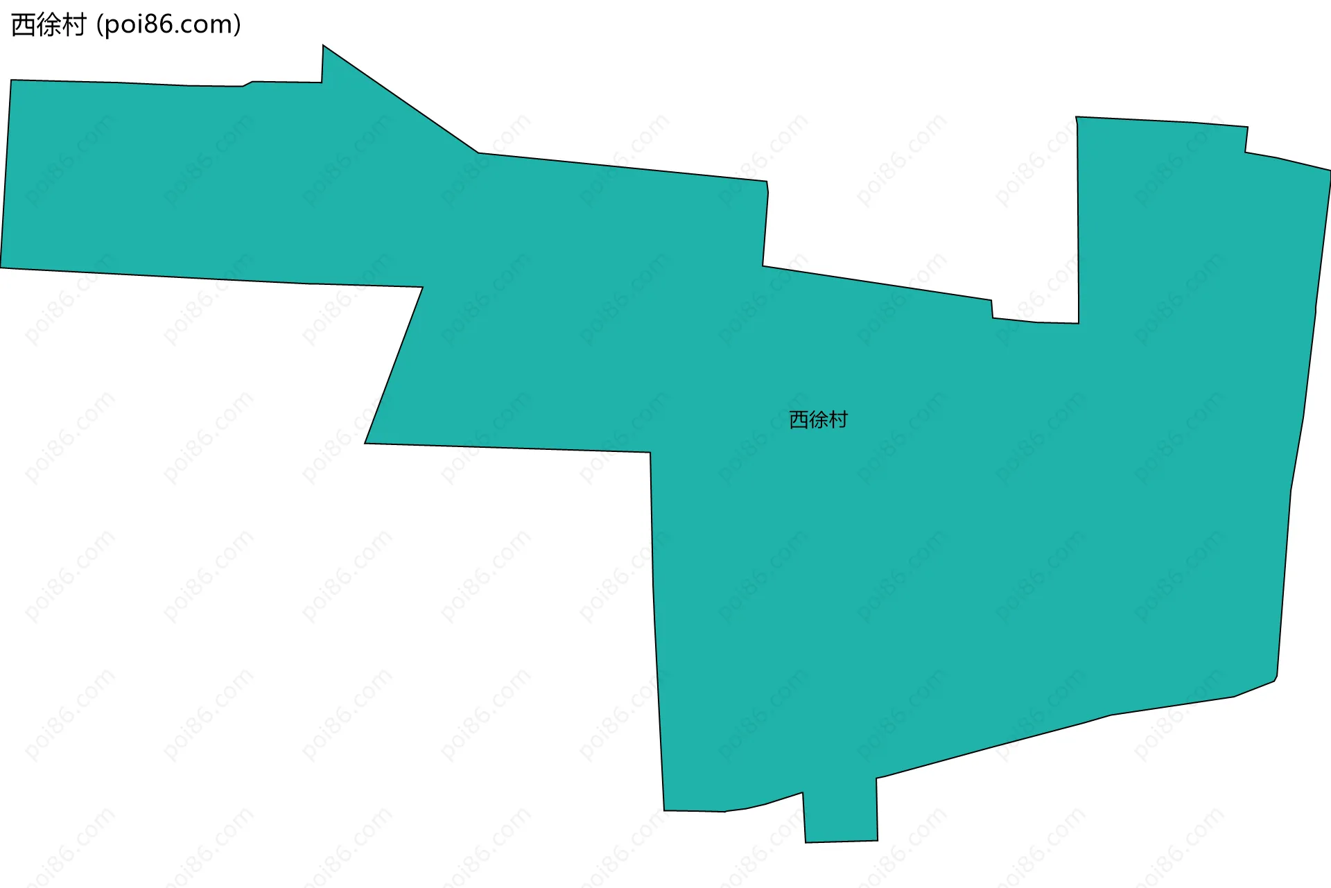西徐村边界地图