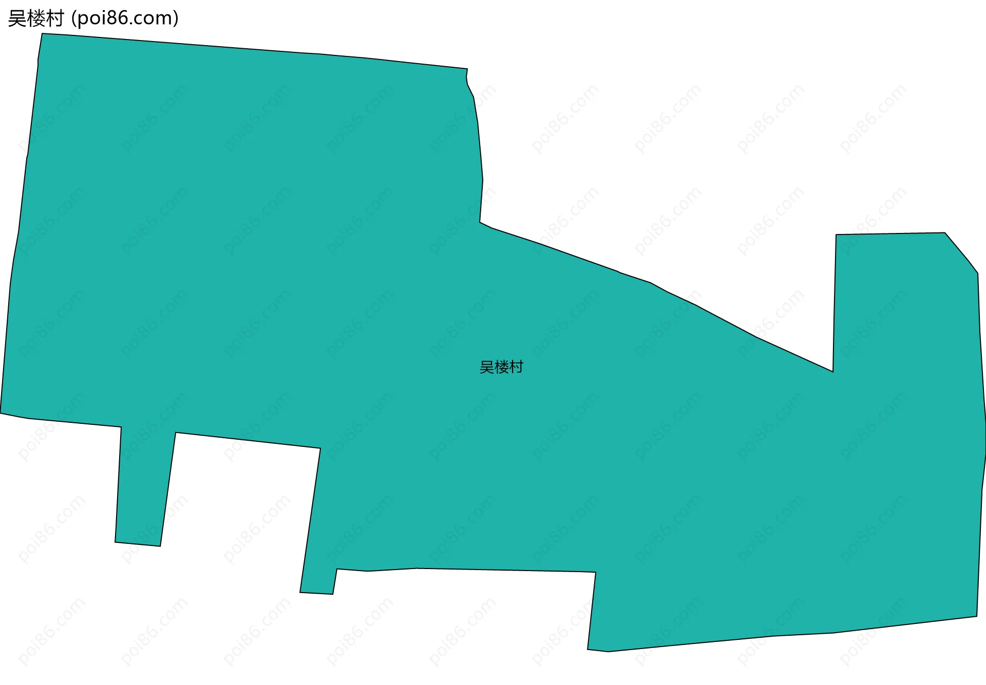 吴楼村边界地图