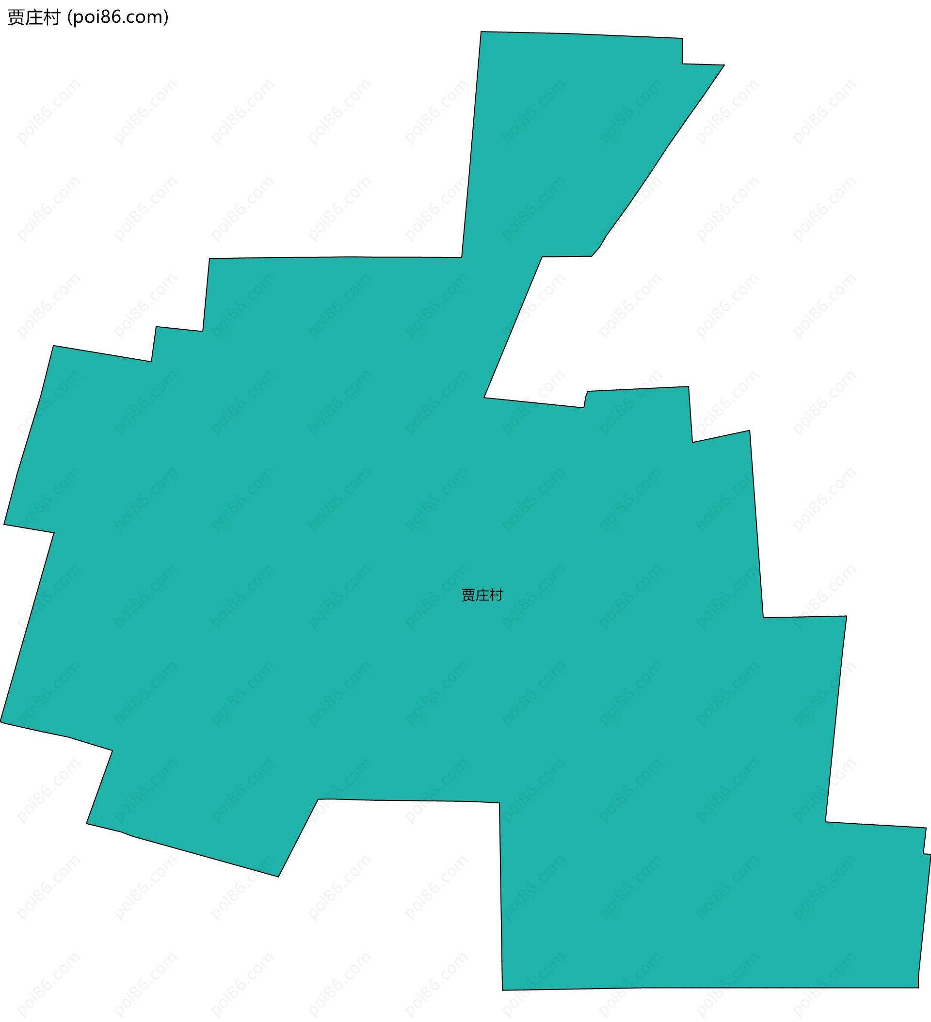 贾庄村边界地图