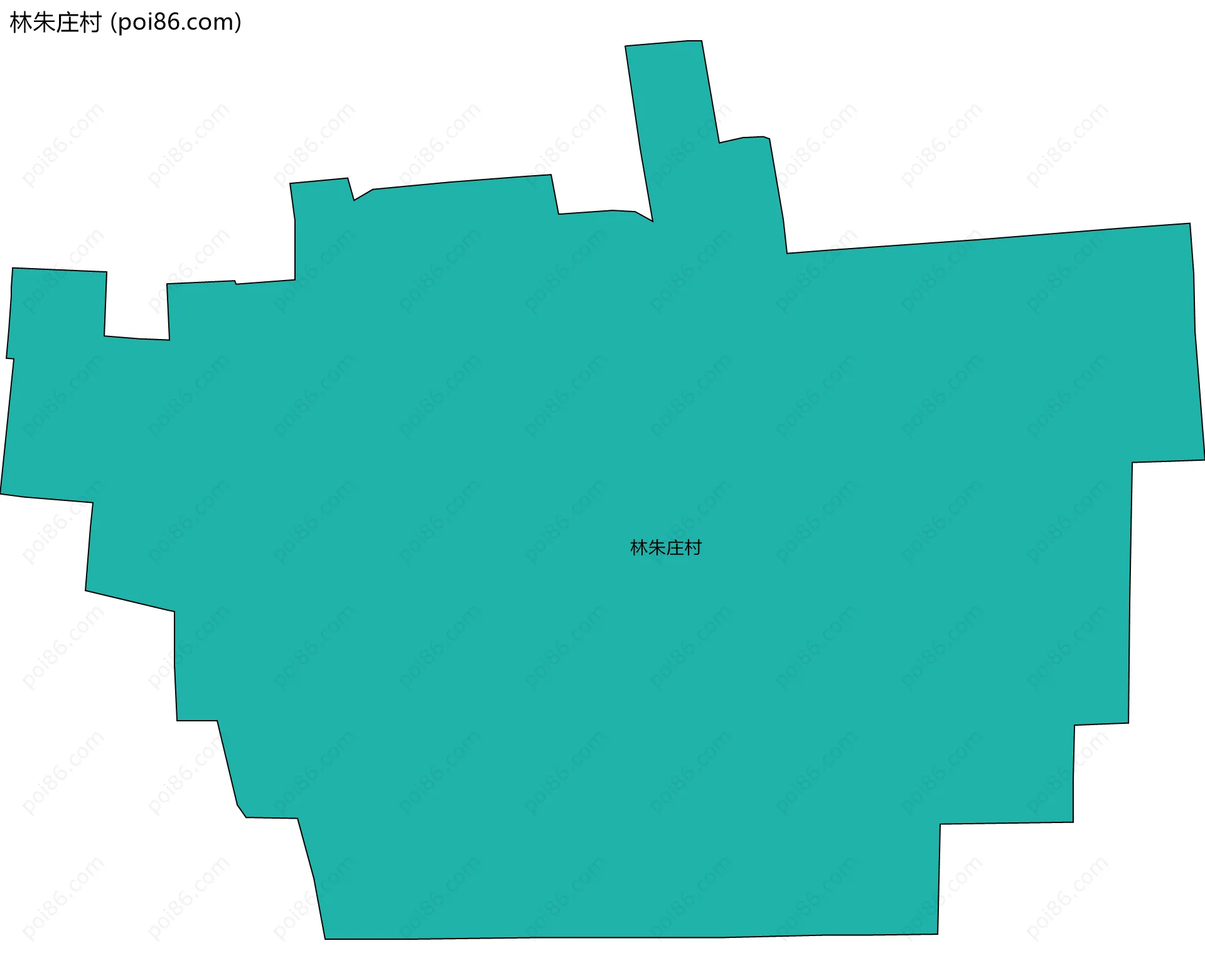 林朱庄村边界地图