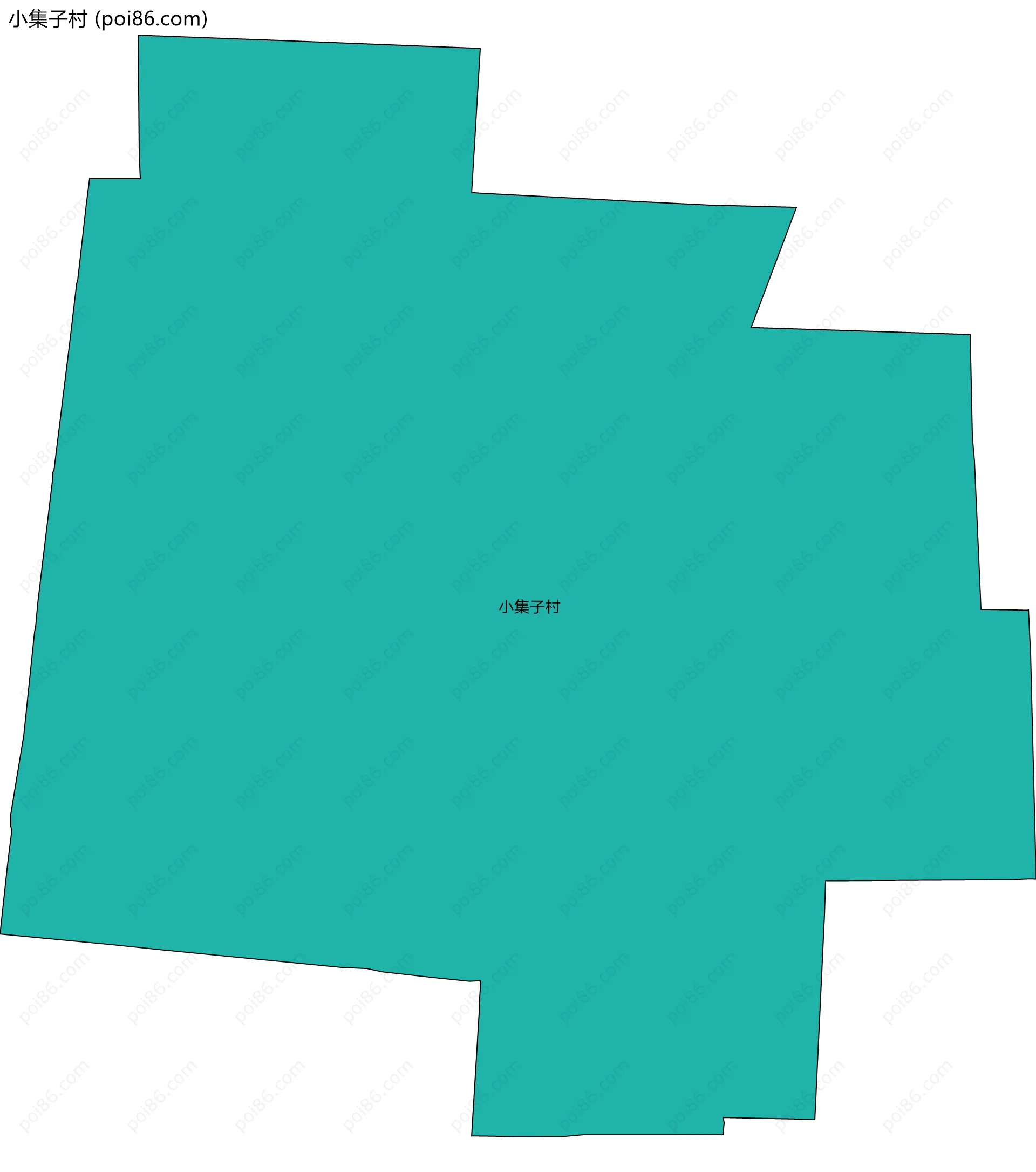 小集子村边界地图