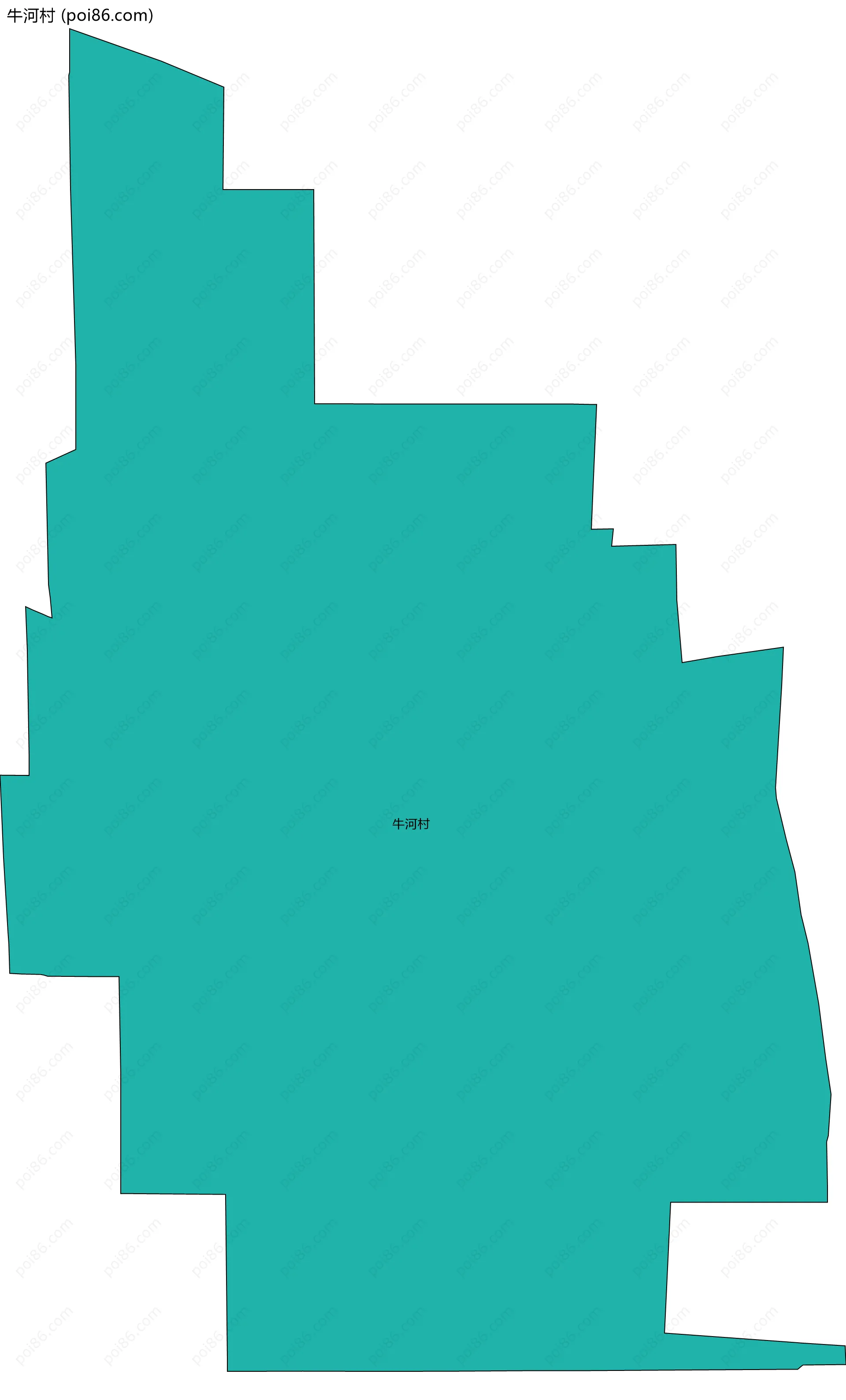 牛河村边界地图