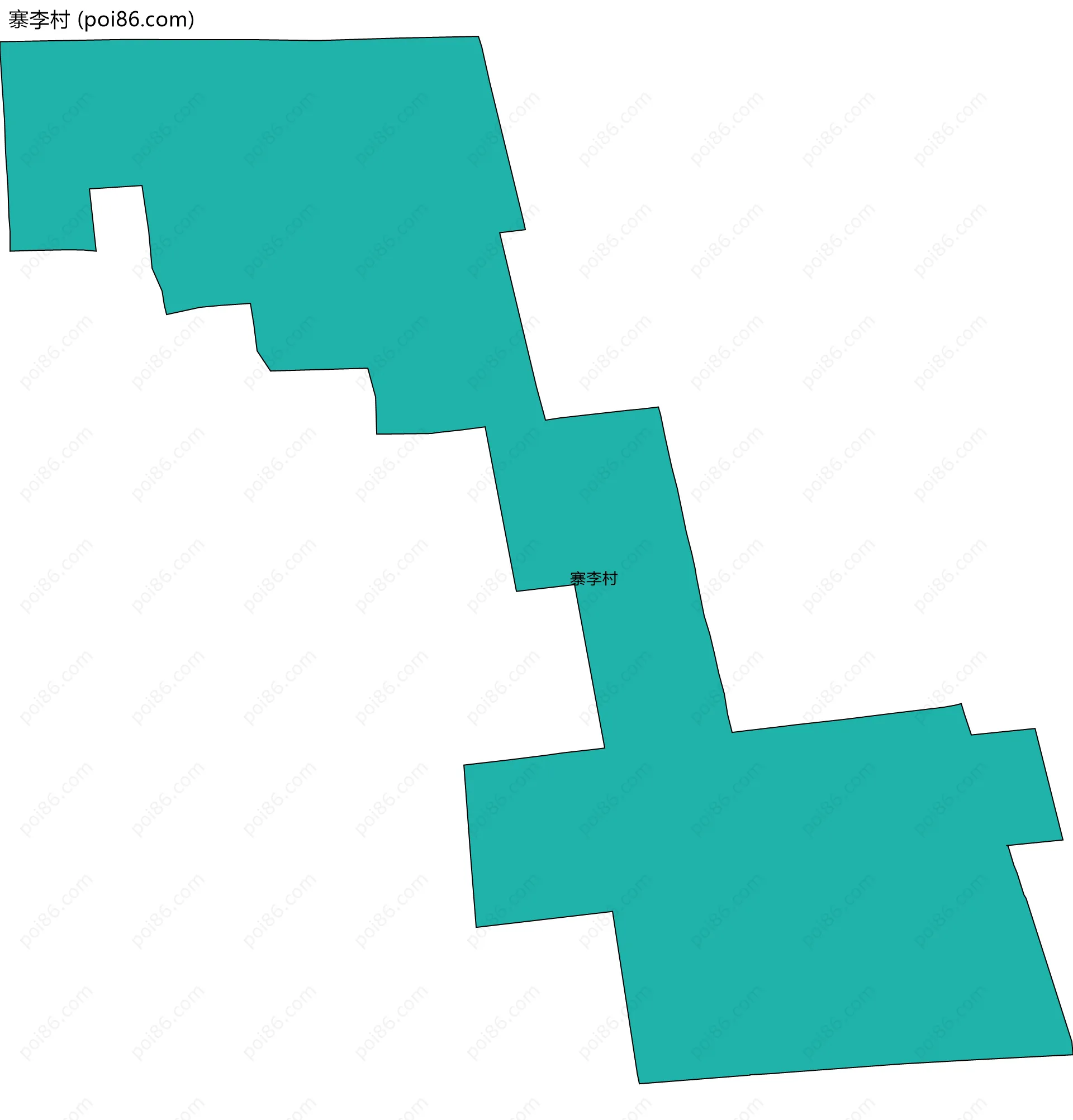 寨李村边界地图