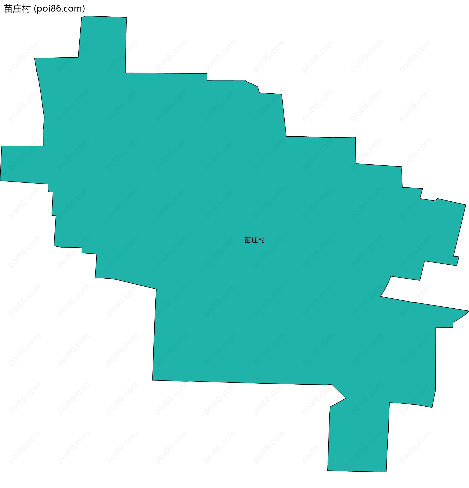 苗庄村边界地图