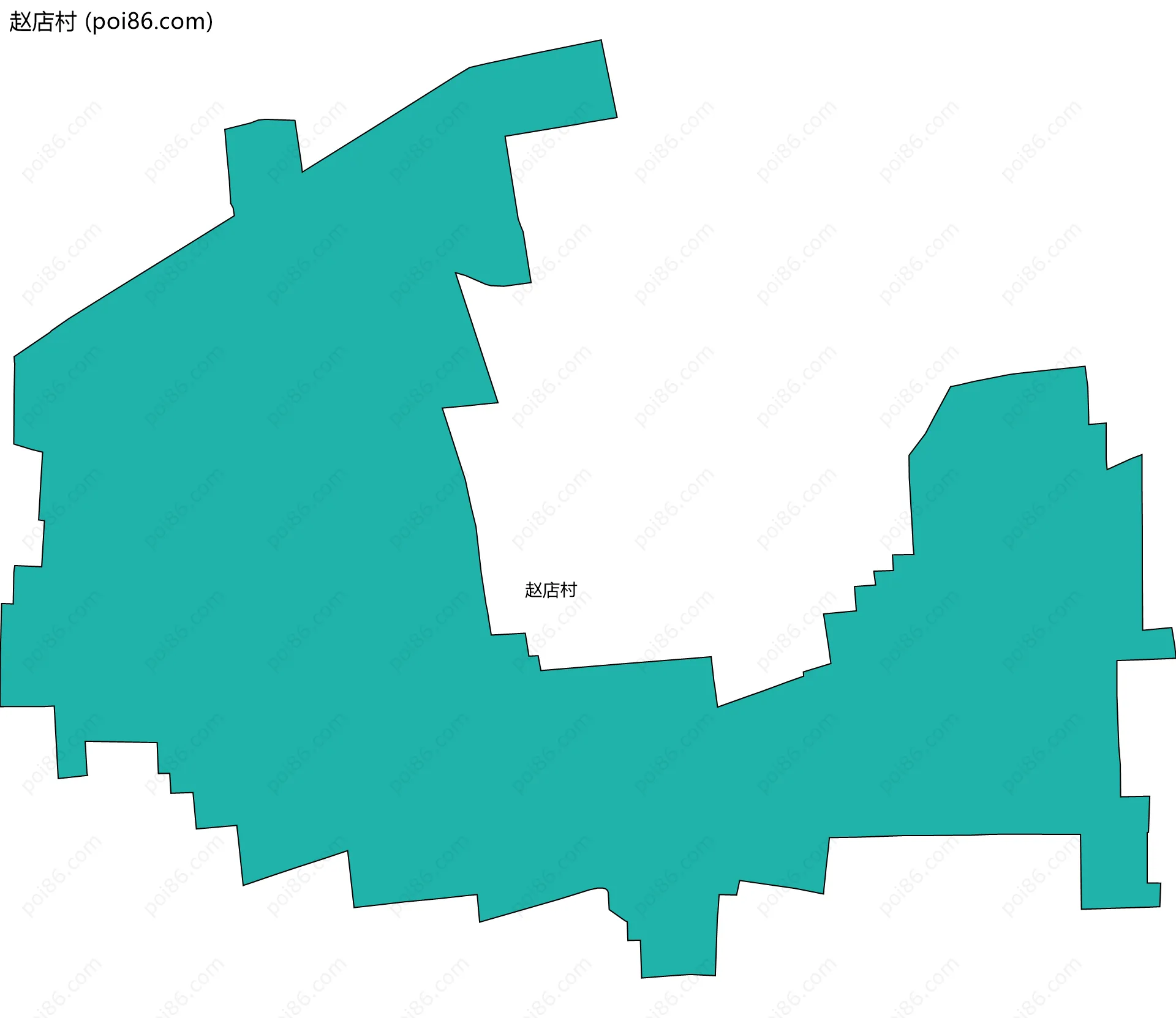 赵店村边界地图