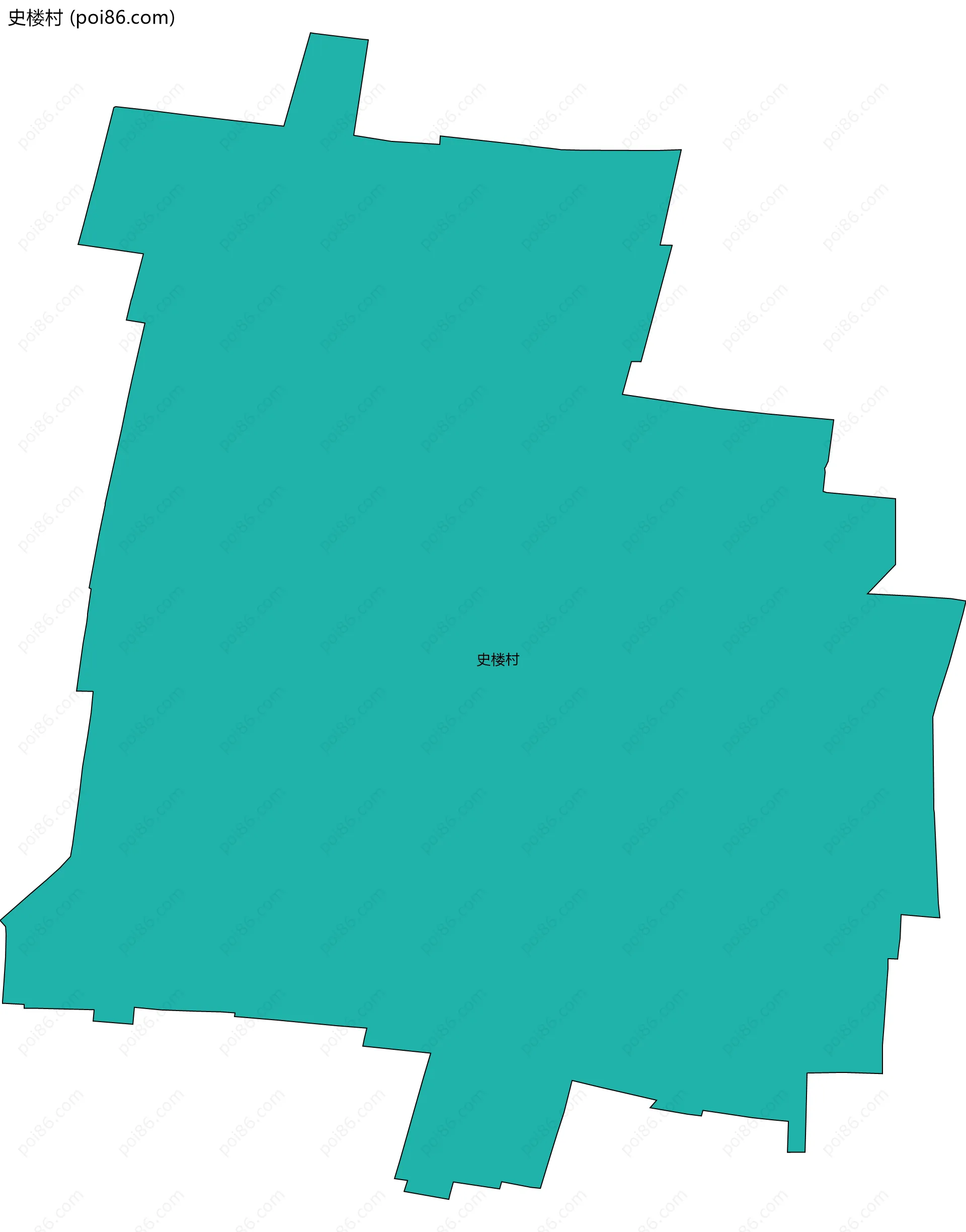 史楼村边界地图