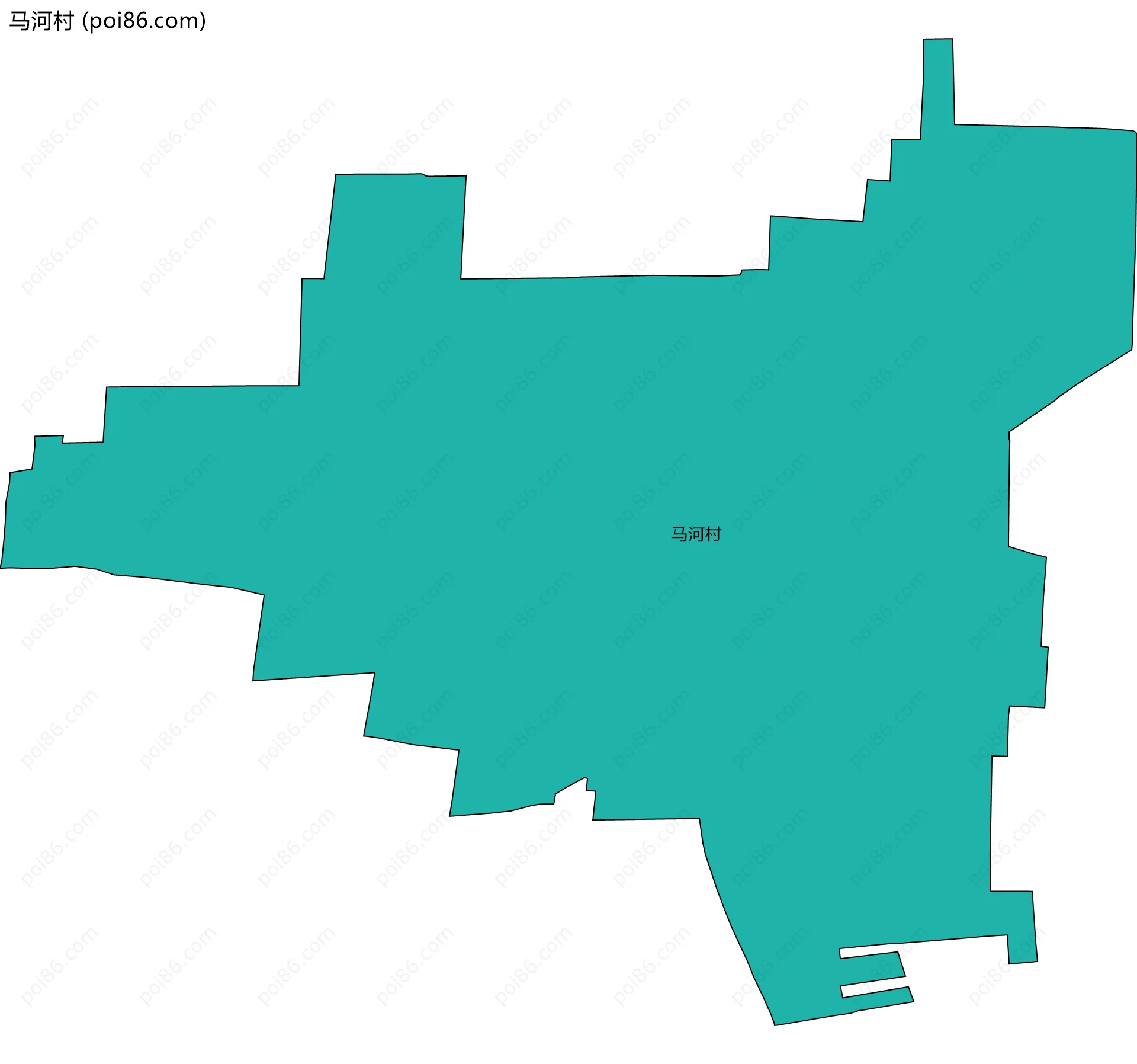 马河村边界地图