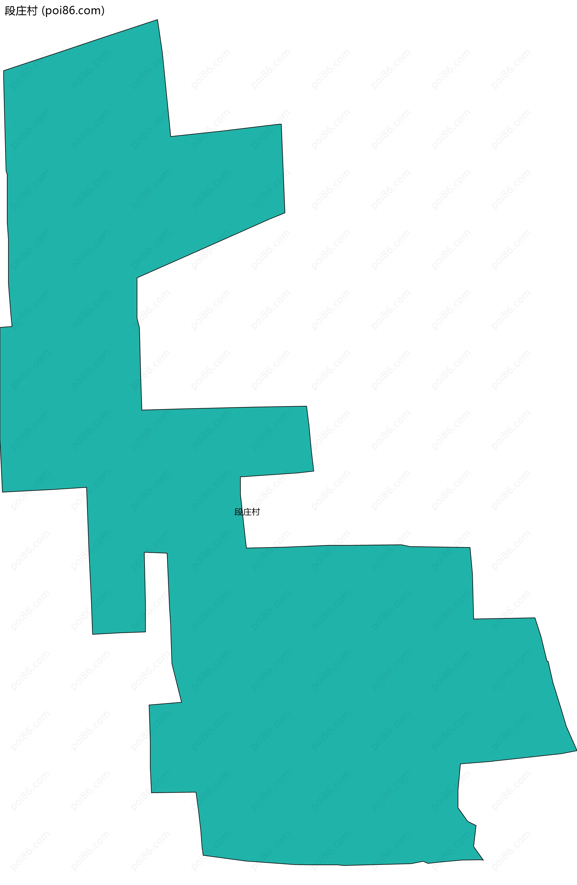 段庄村边界地图