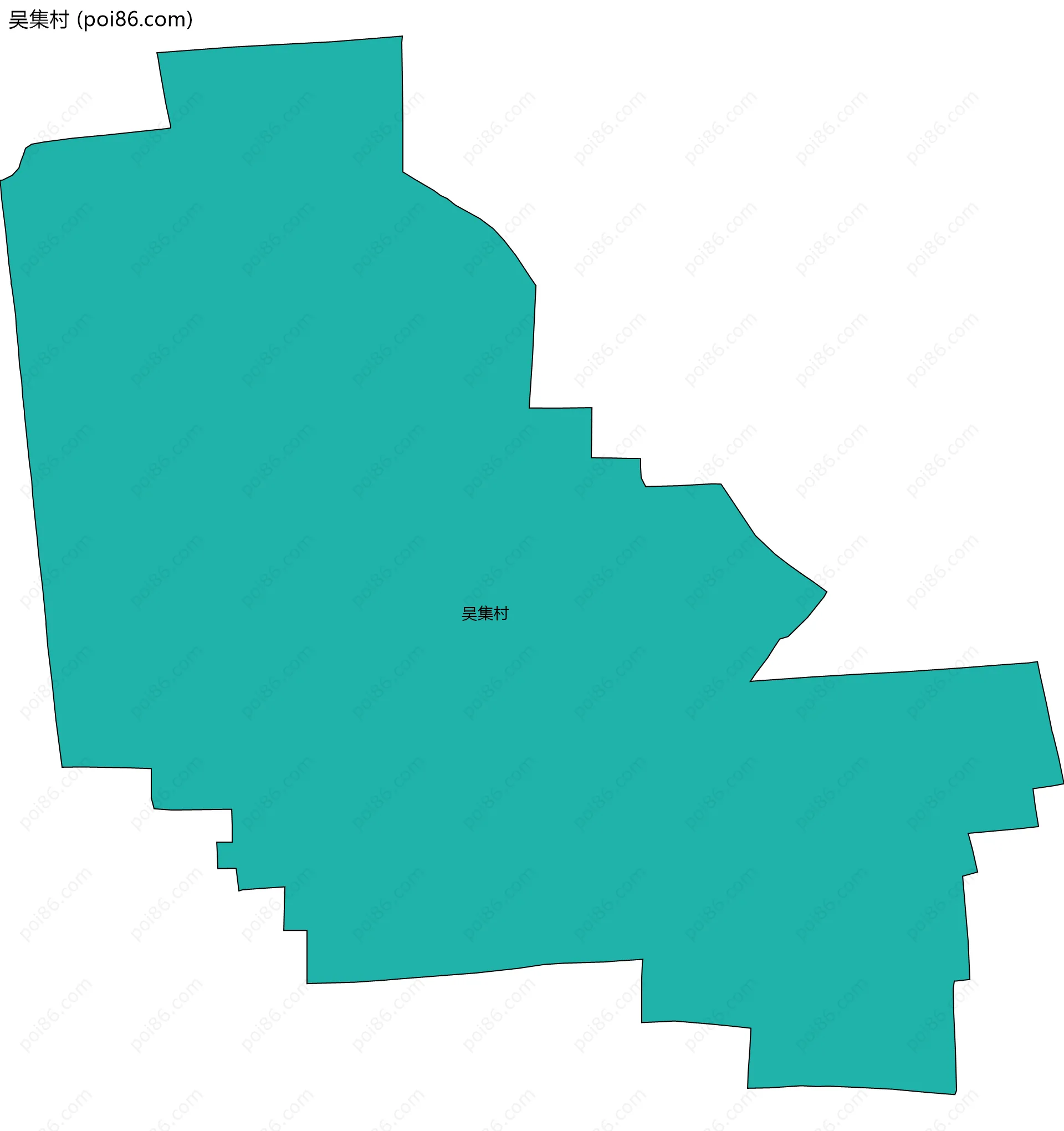 吴集村边界地图
