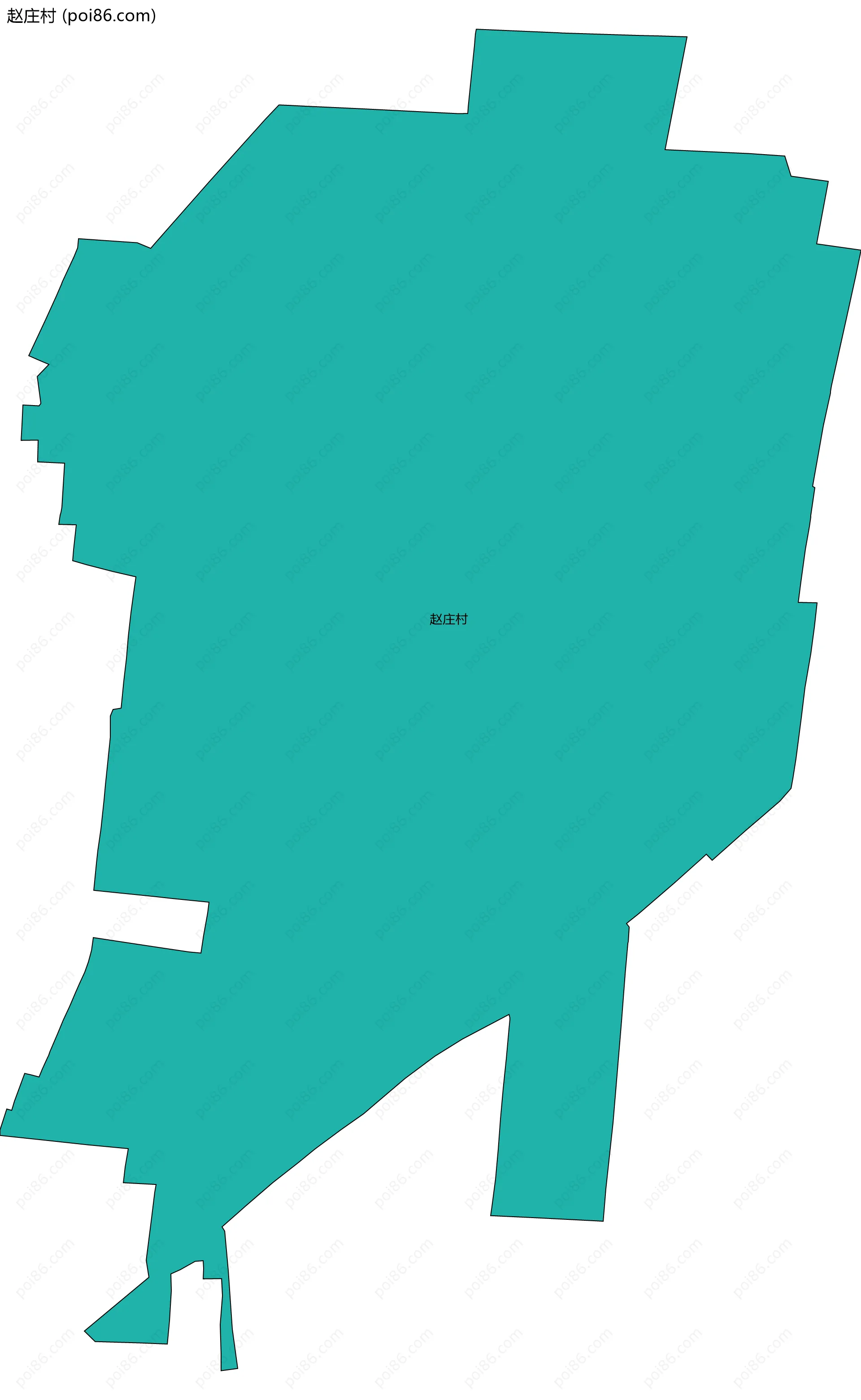 赵庄村边界地图