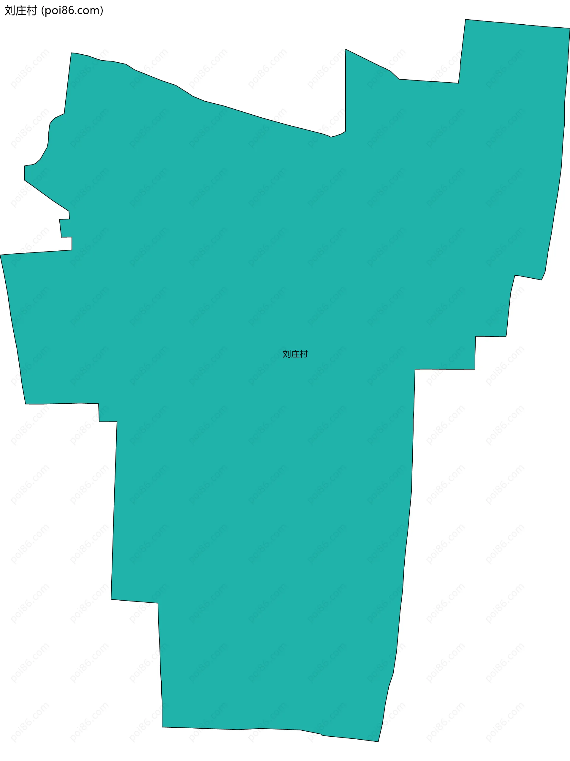 刘庄村边界地图