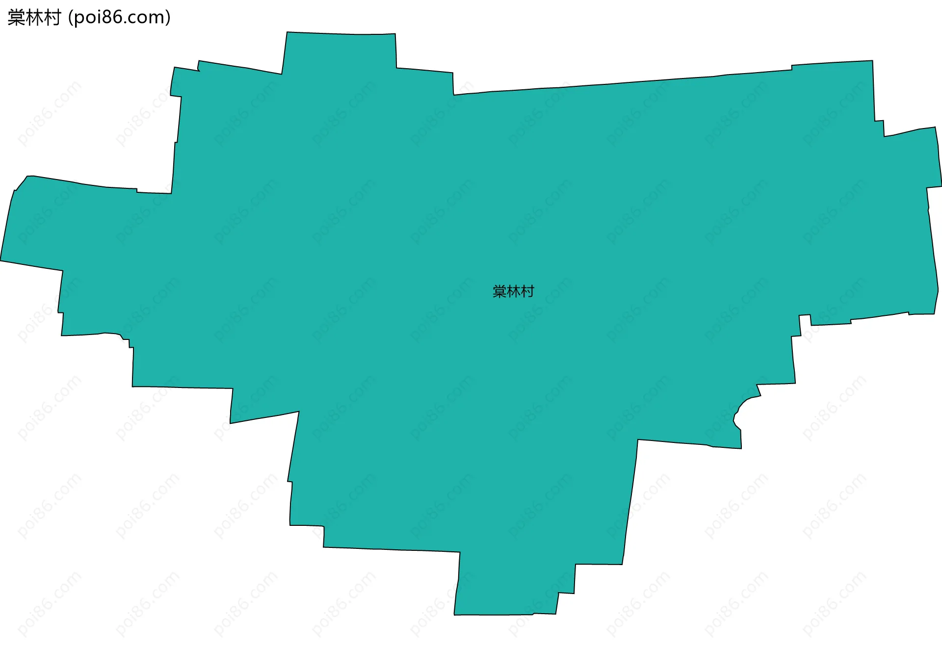 棠林村边界地图