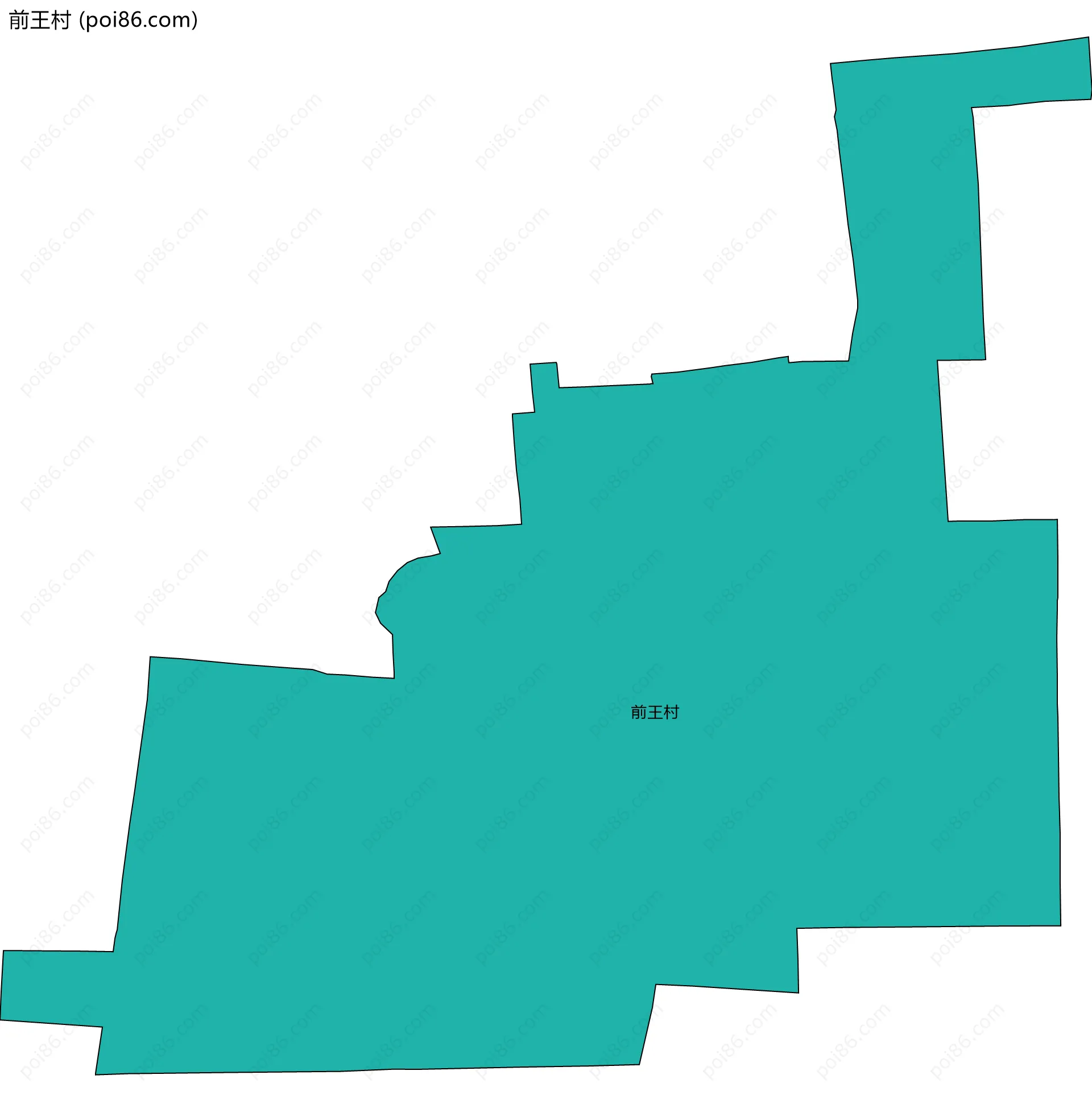 前王村边界地图
