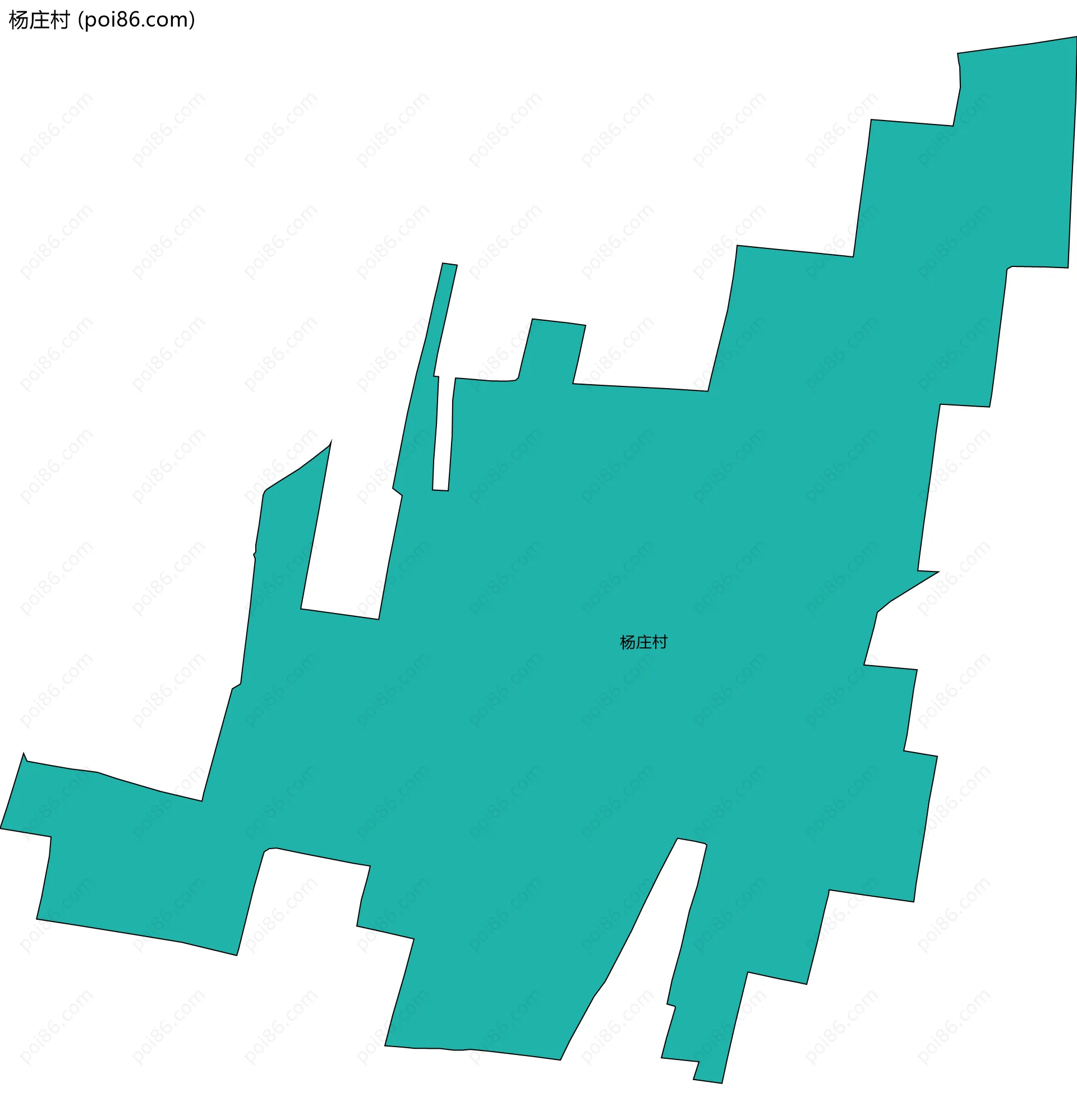 杨庄村边界地图