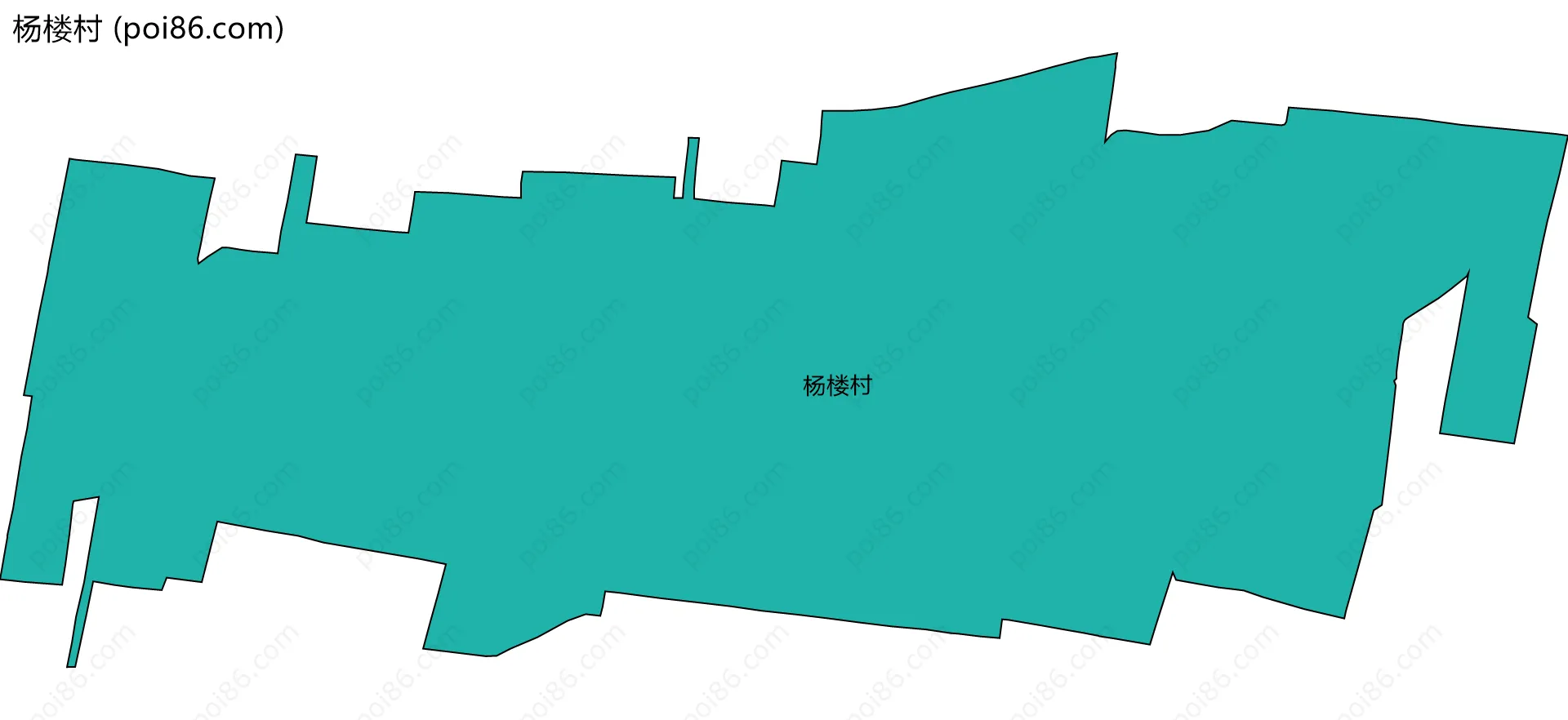 杨楼村边界地图