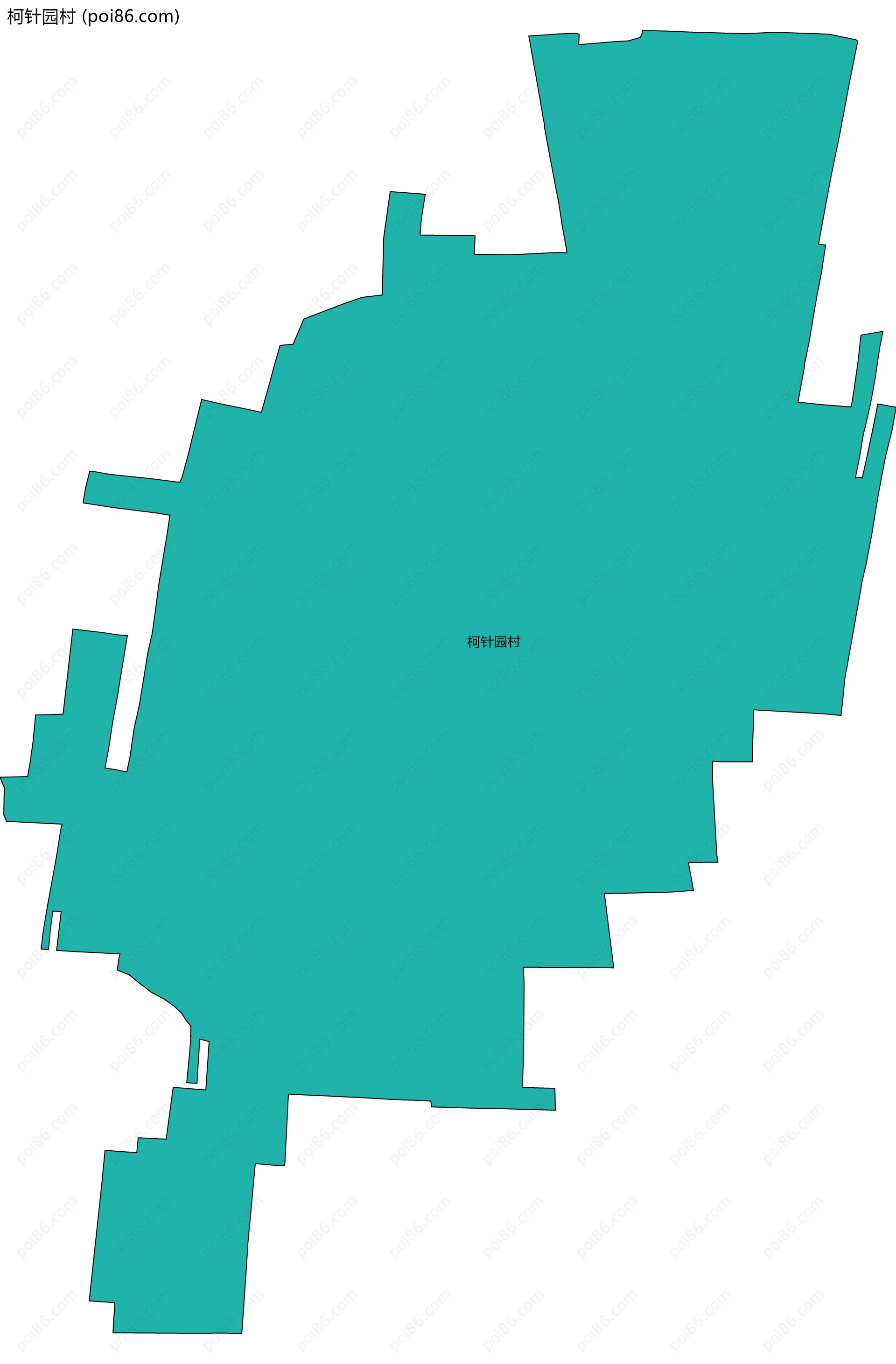 柯针园村边界地图