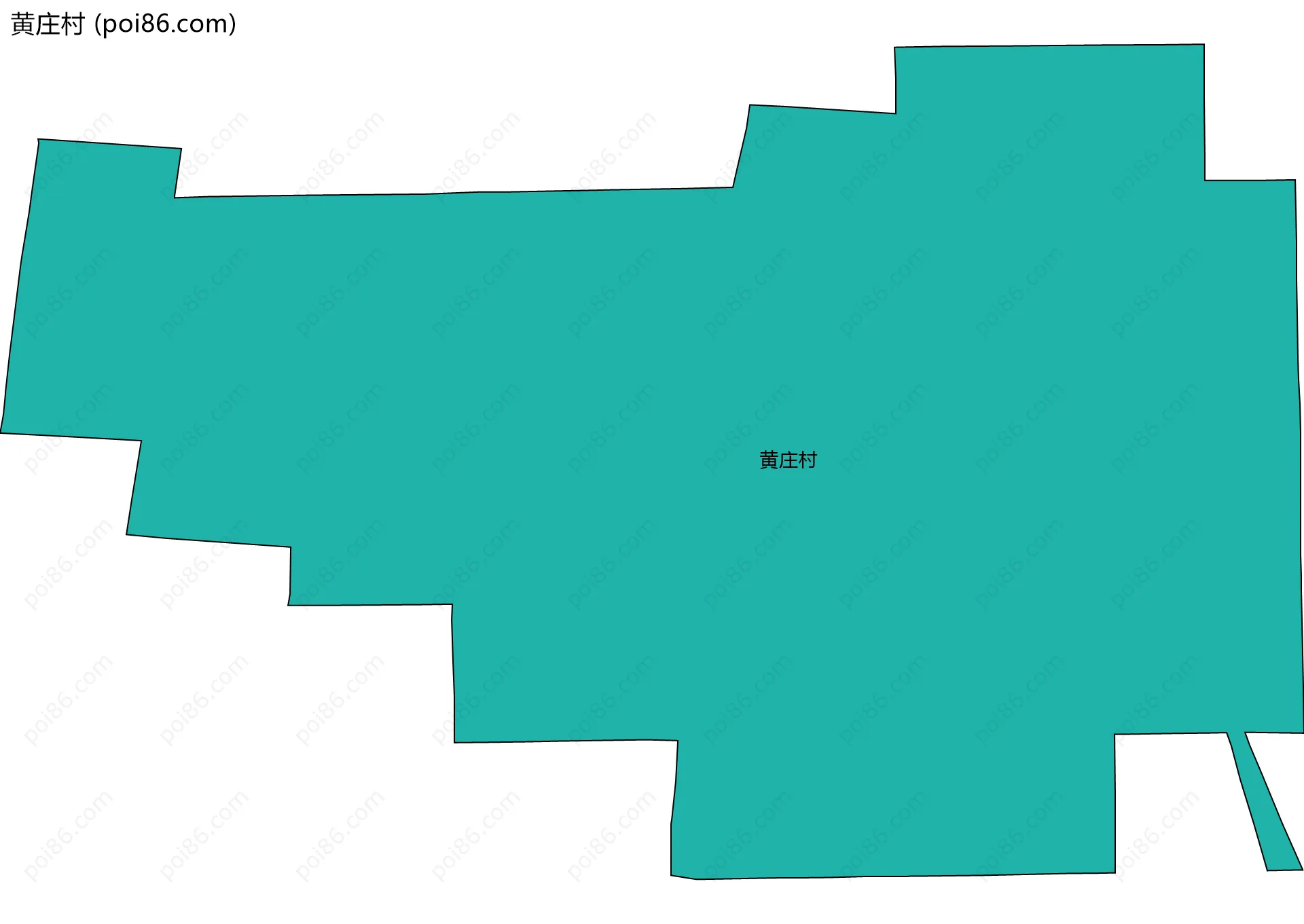 黄庄村边界地图