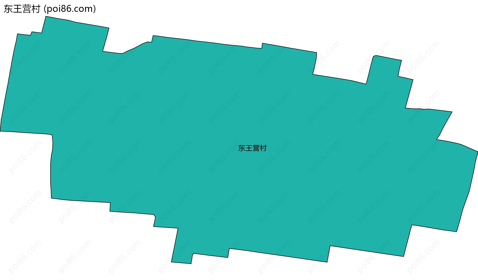 东王营村边界地图