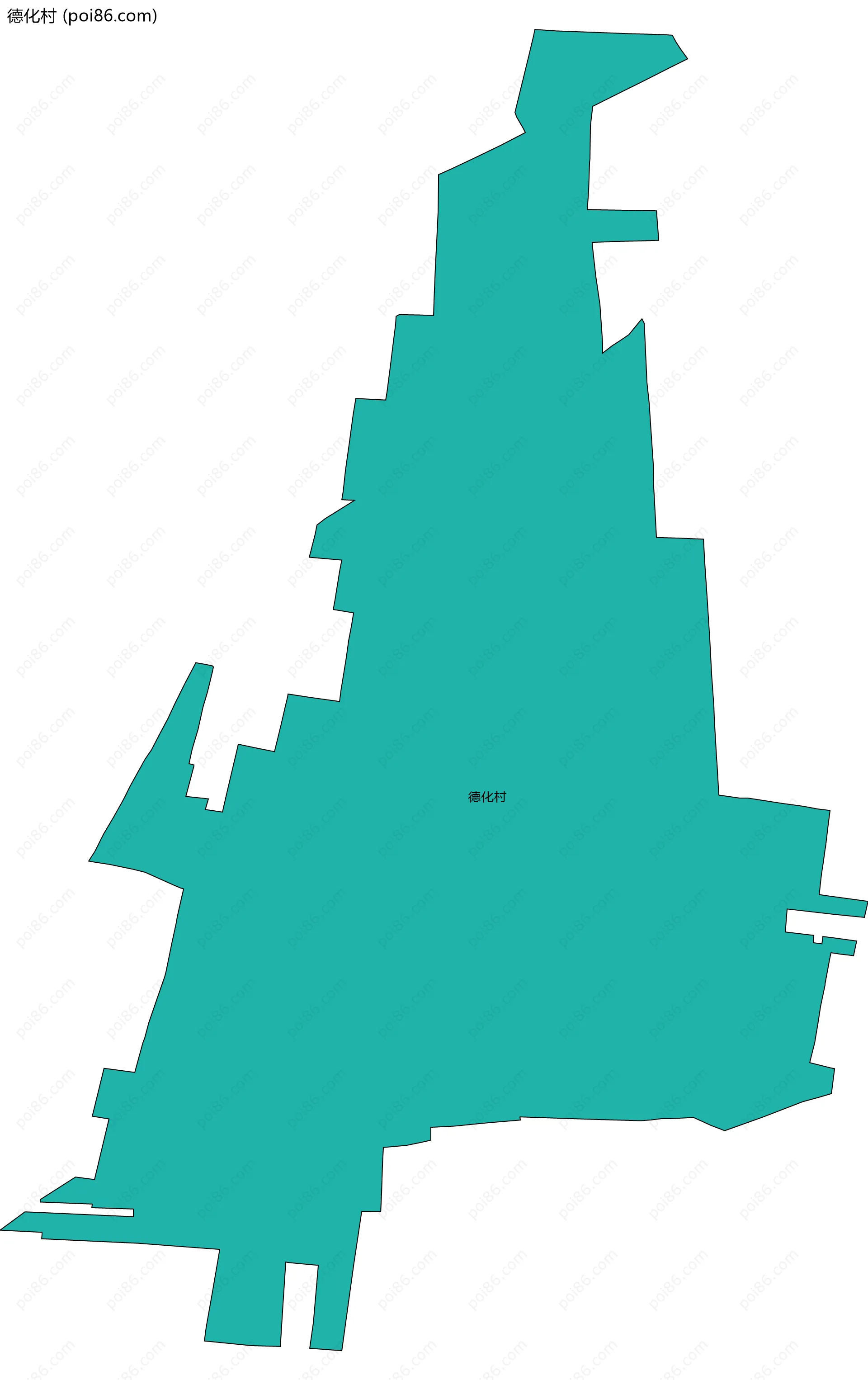 德化村边界地图