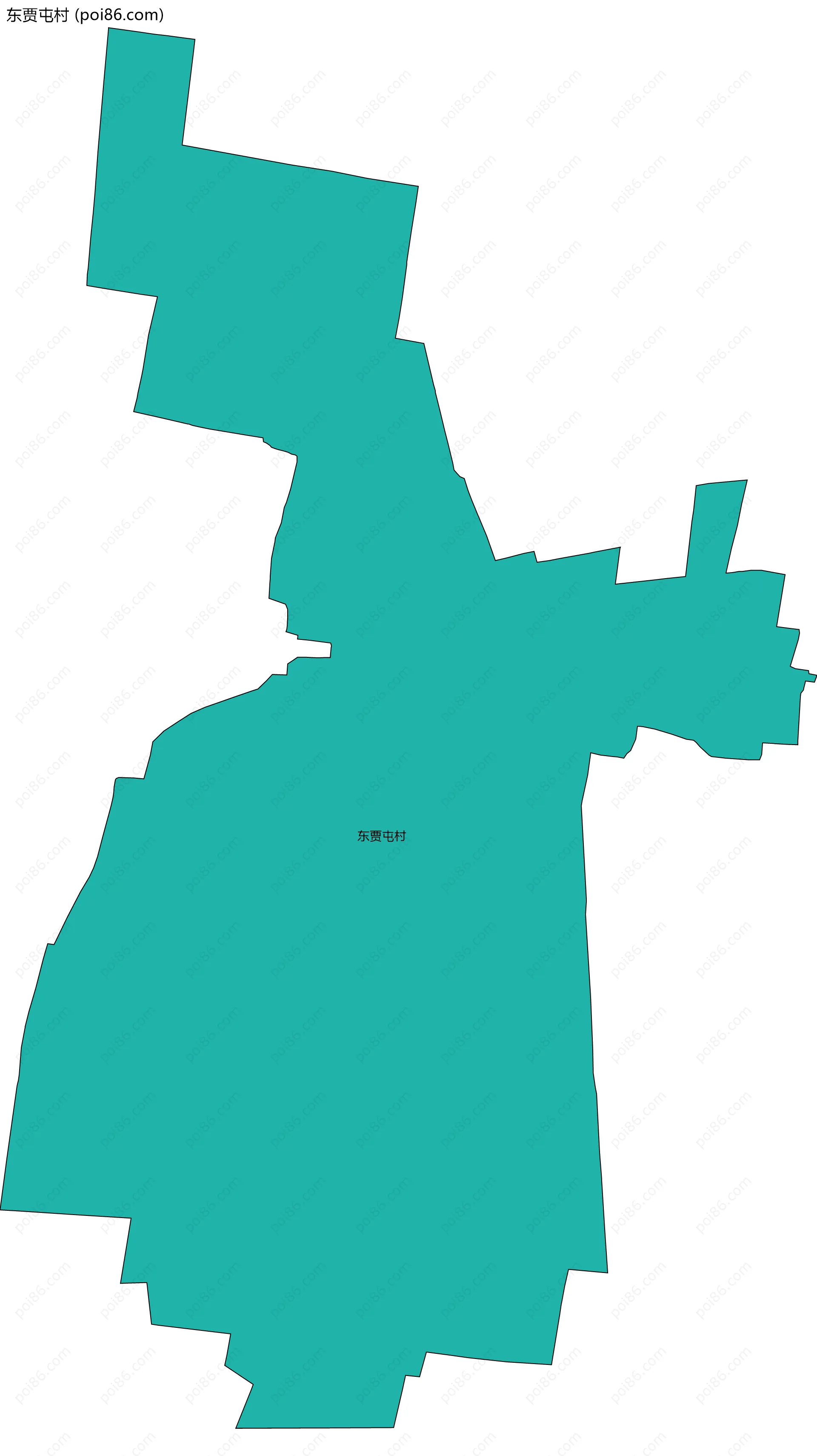 东贾屯村边界地图