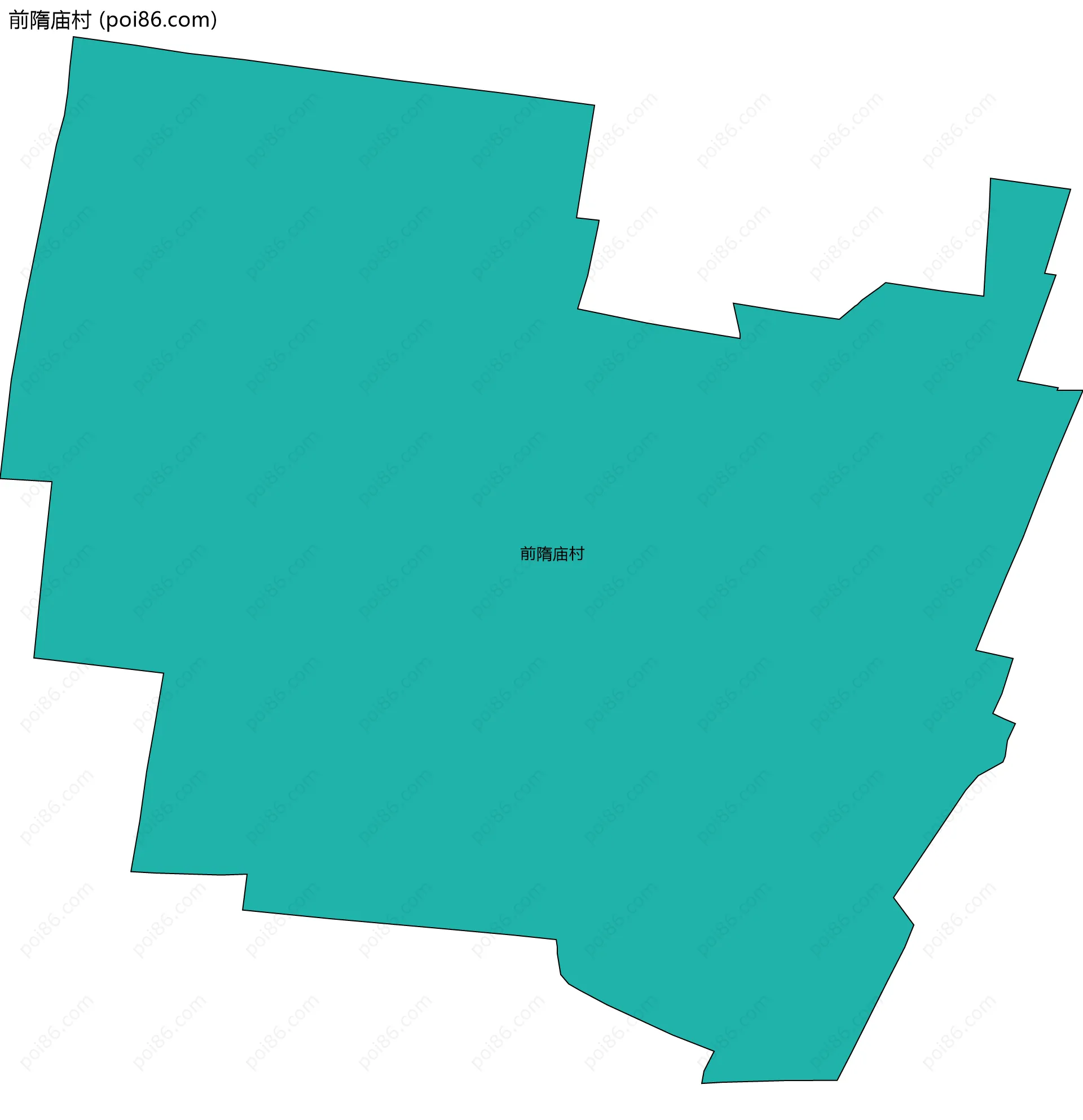 前隋庙村边界地图