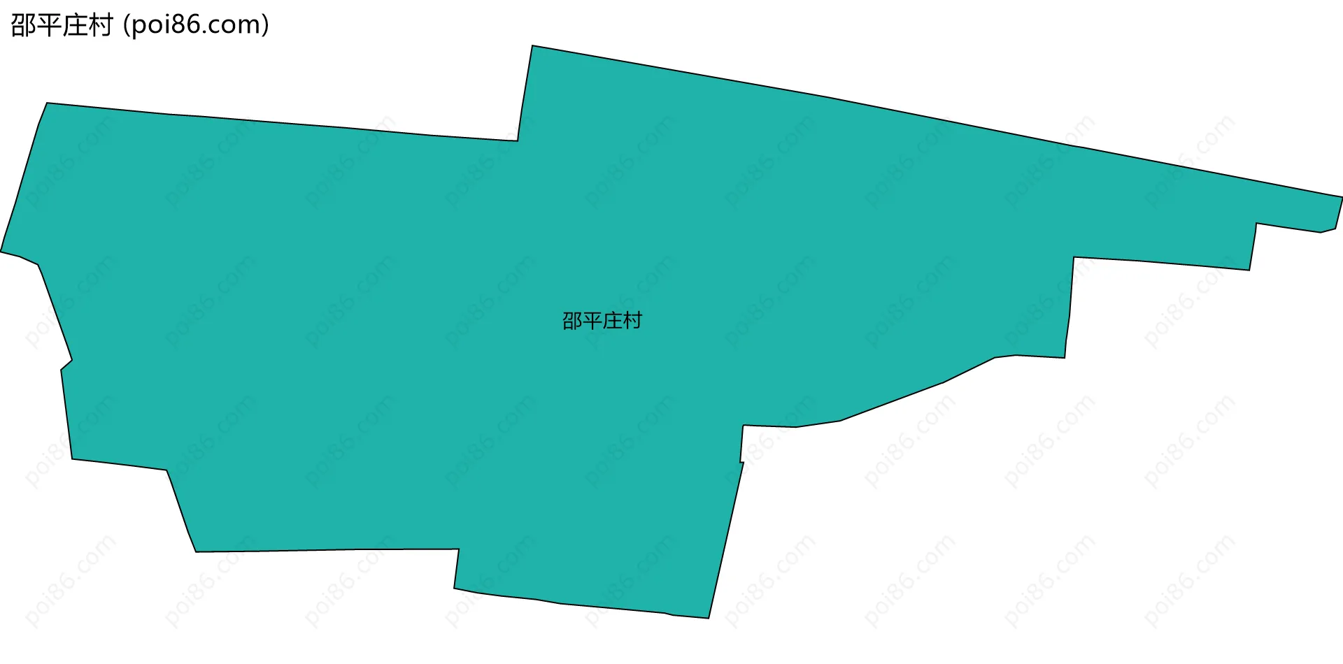 邵平庄村边界地图