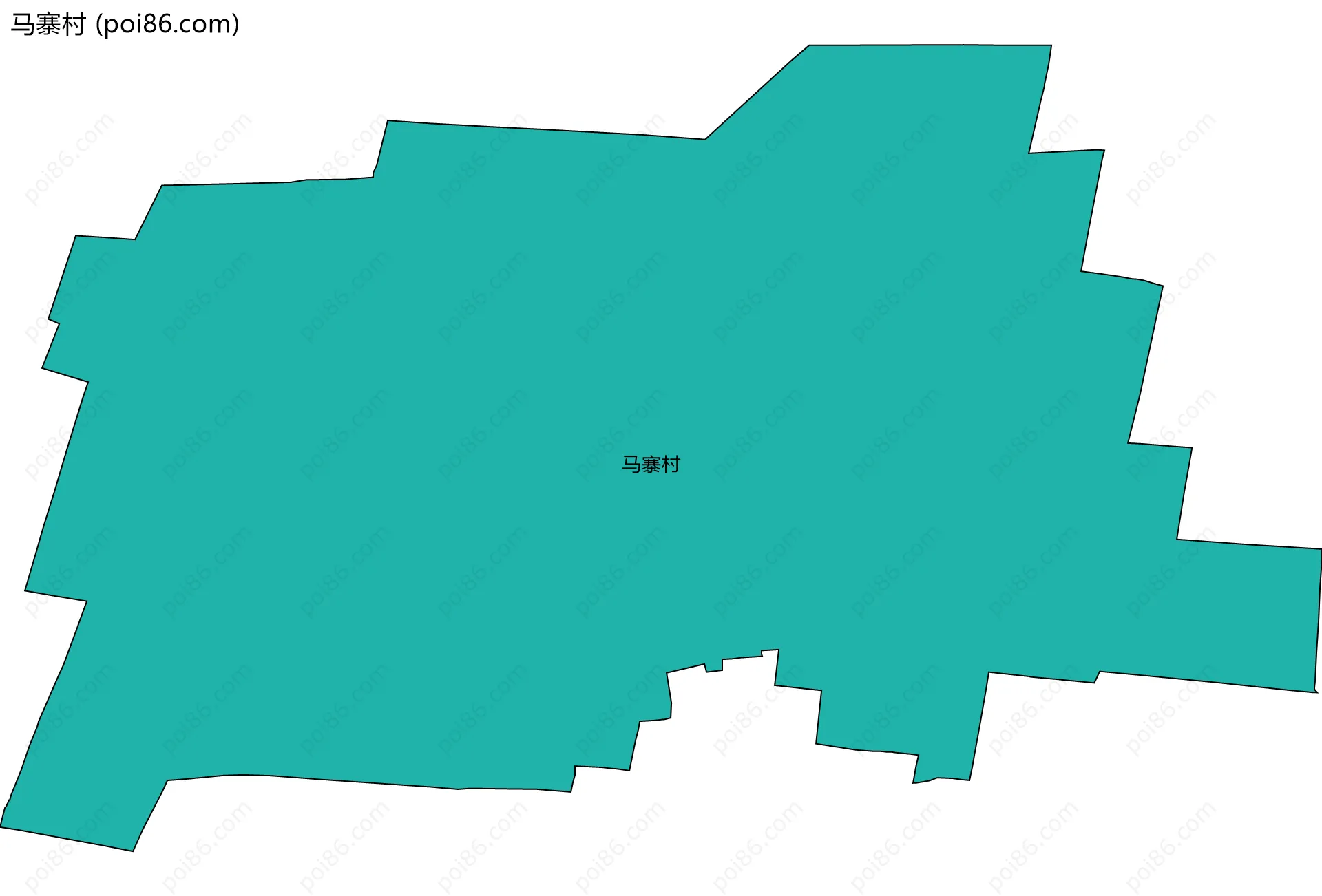 马寨村边界地图