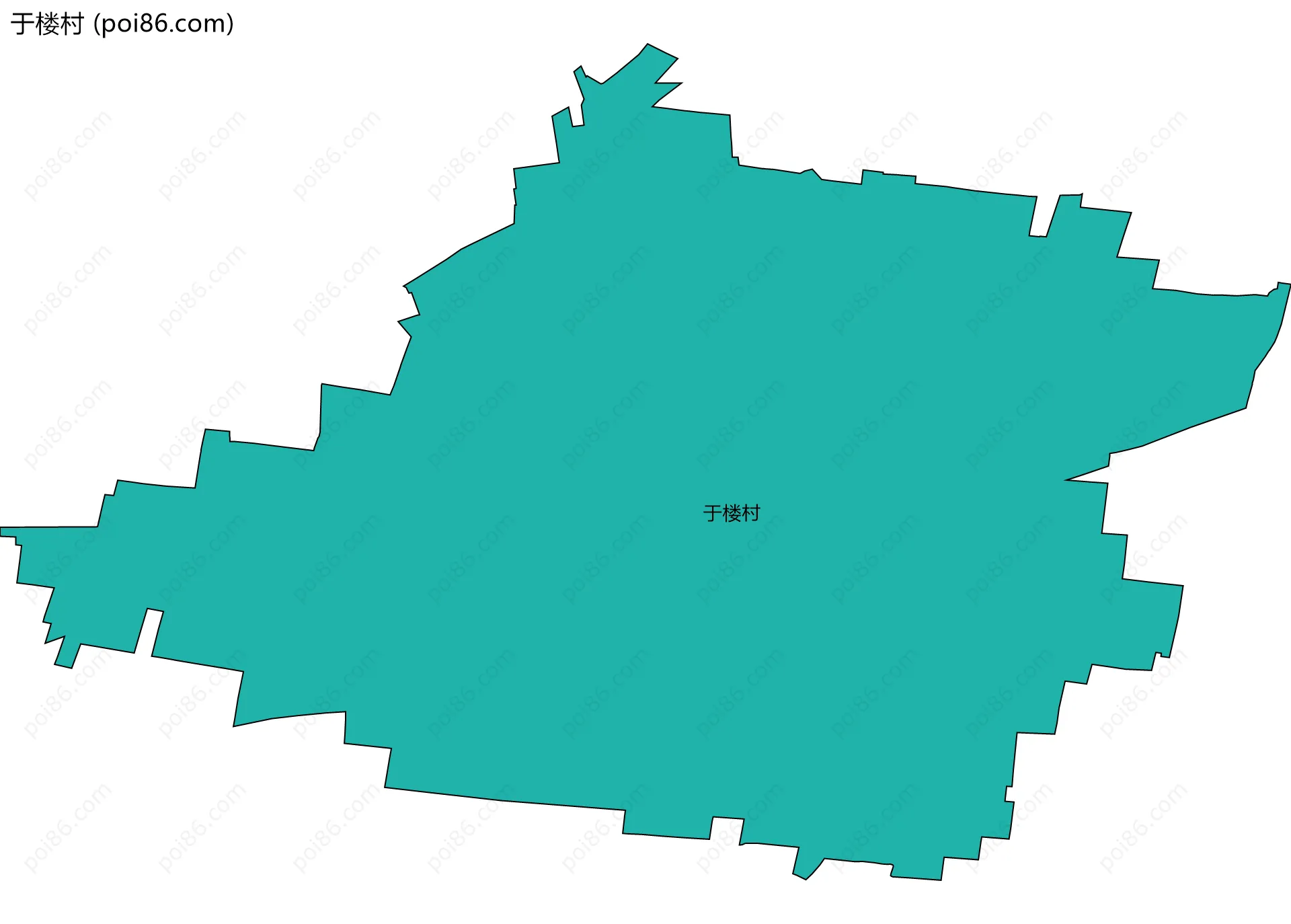 于楼村边界地图