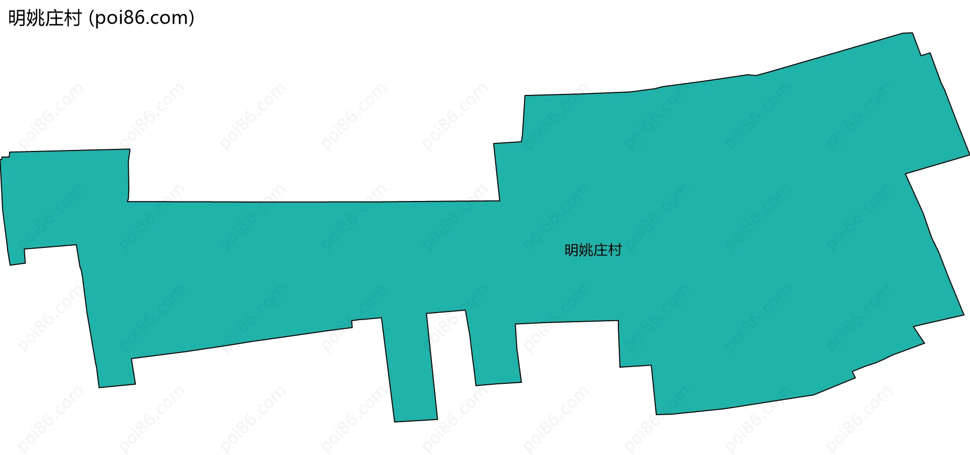 明姚庄村边界地图
