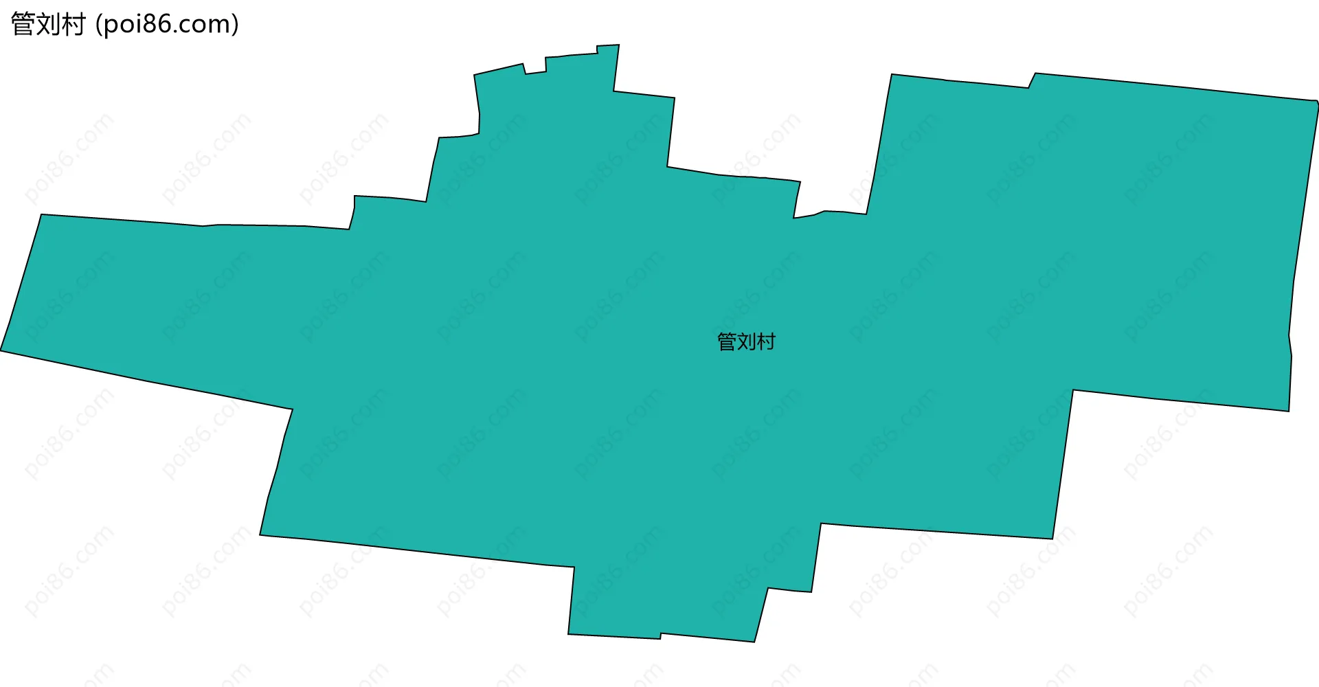 管刘村边界地图