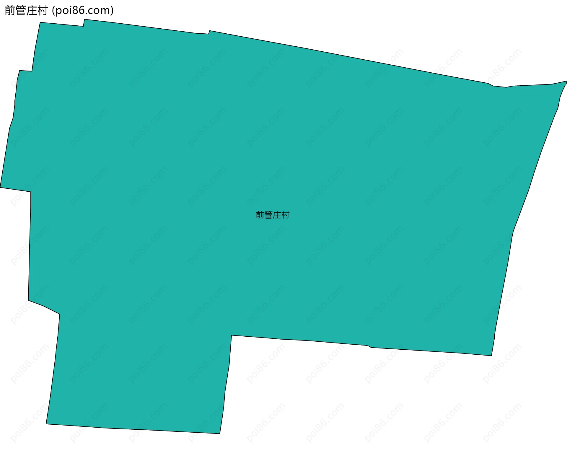 前管庄村边界地图