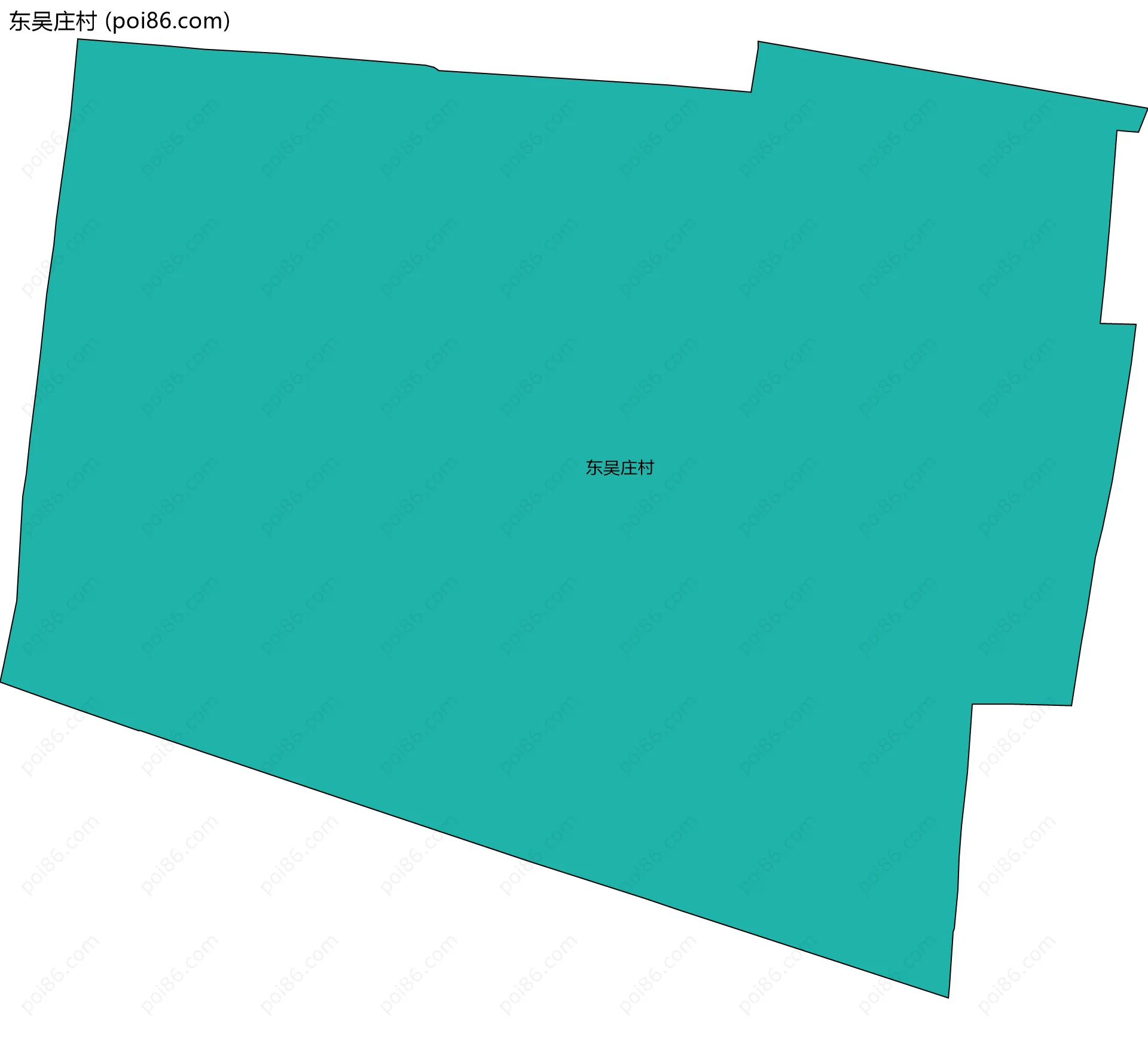 东吴庄村边界地图