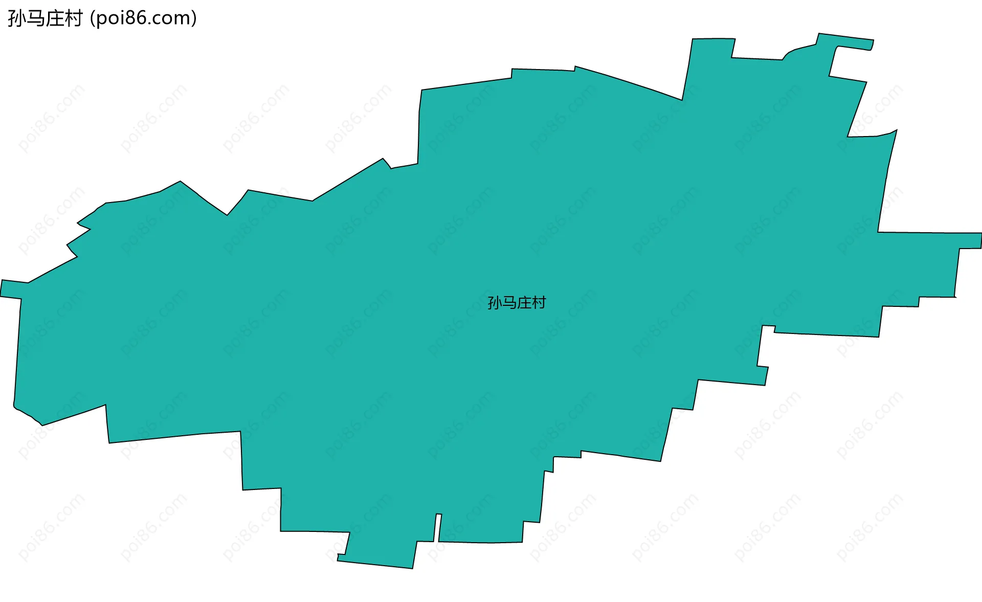 孙马庄村边界地图
