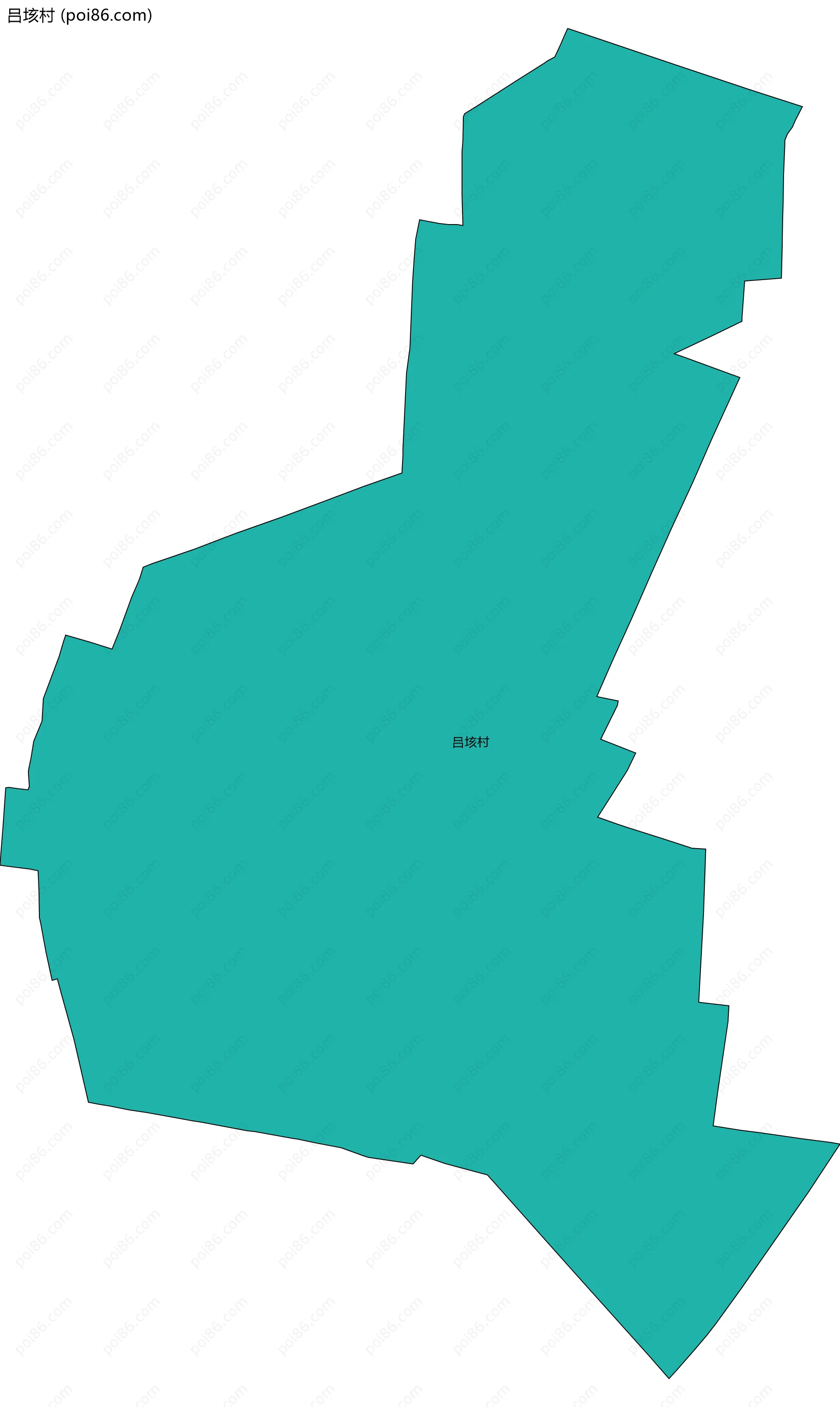 吕垓村边界地图