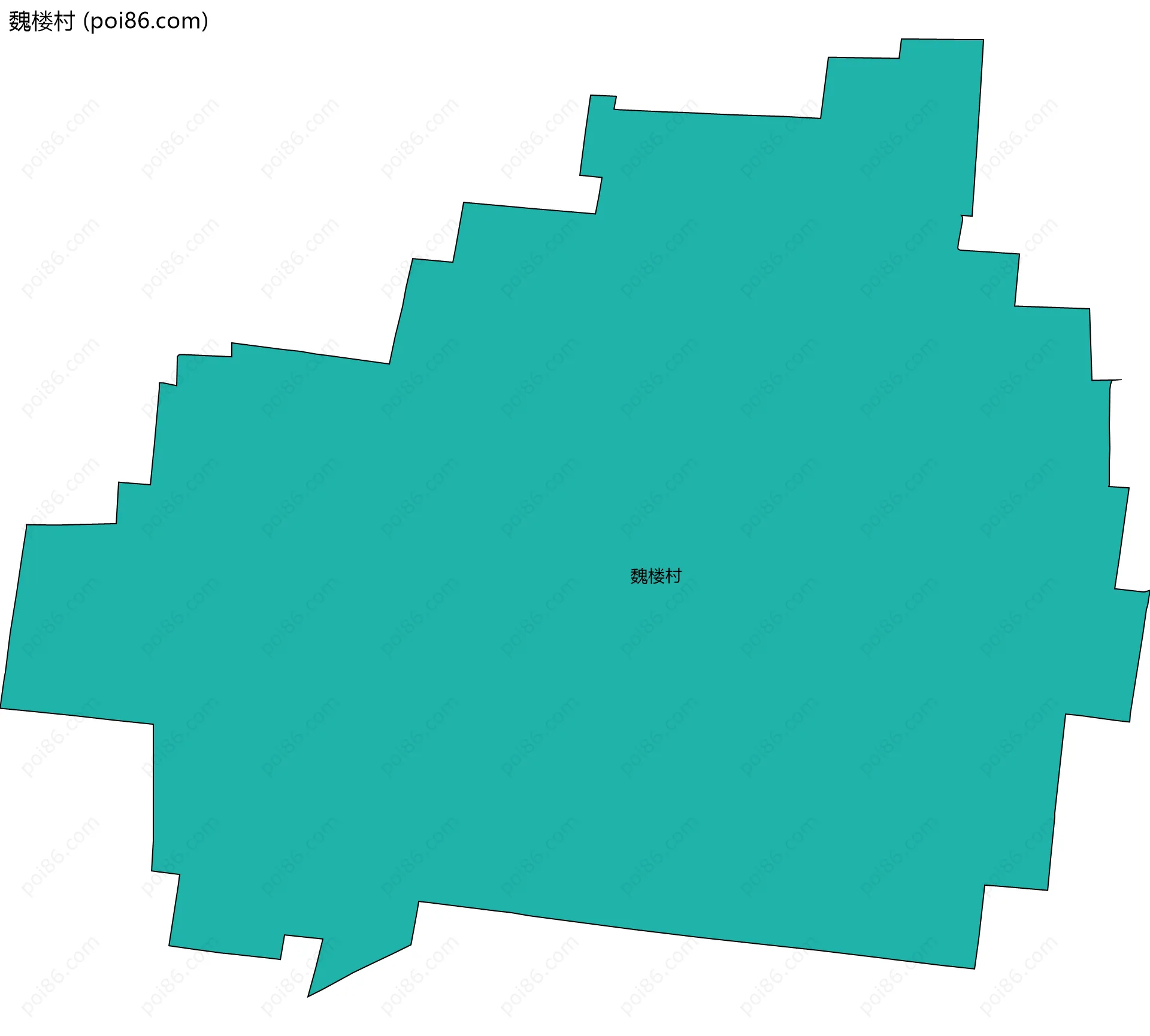 魏楼村边界地图