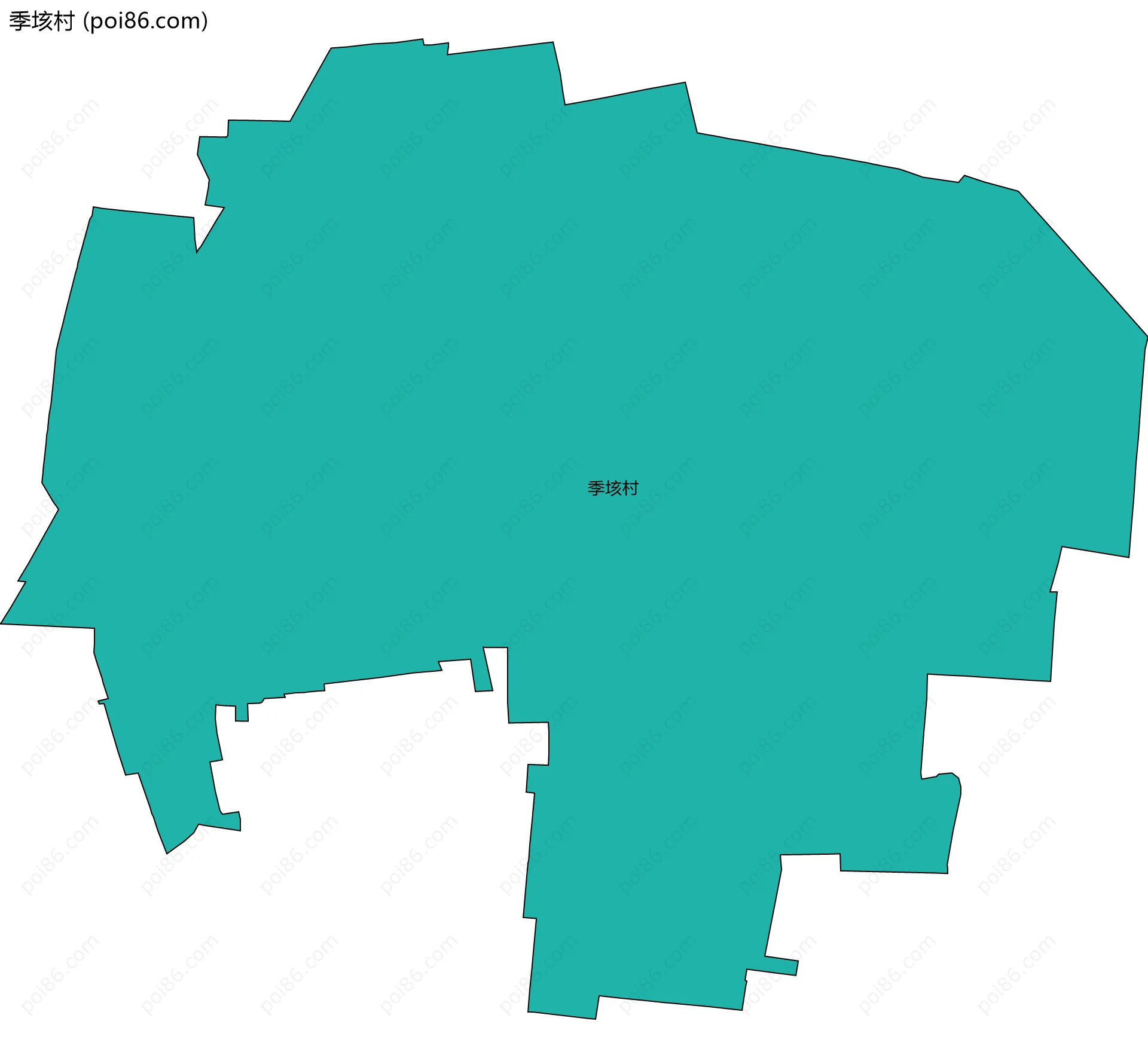 季垓村边界地图