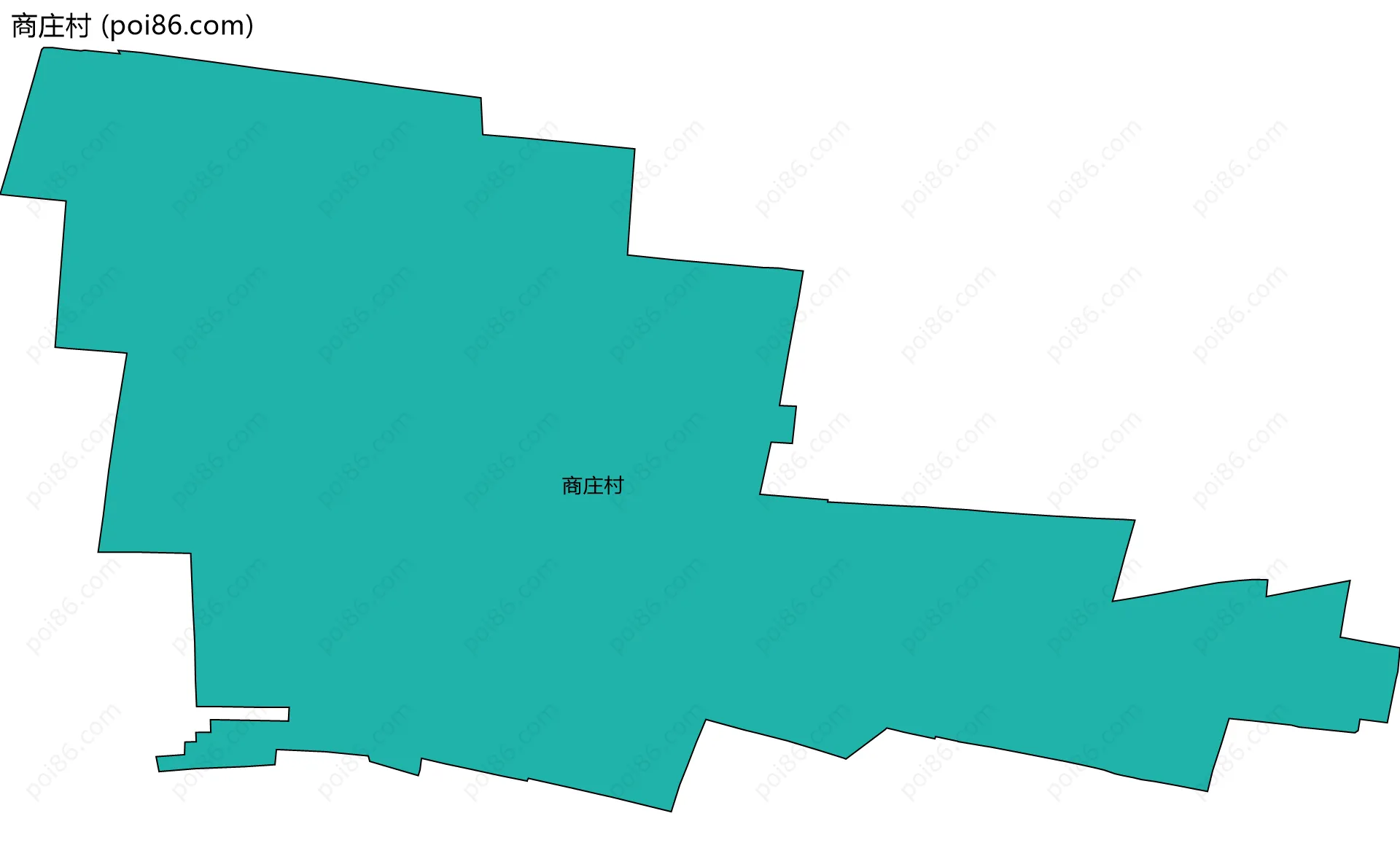 商庄村边界地图
