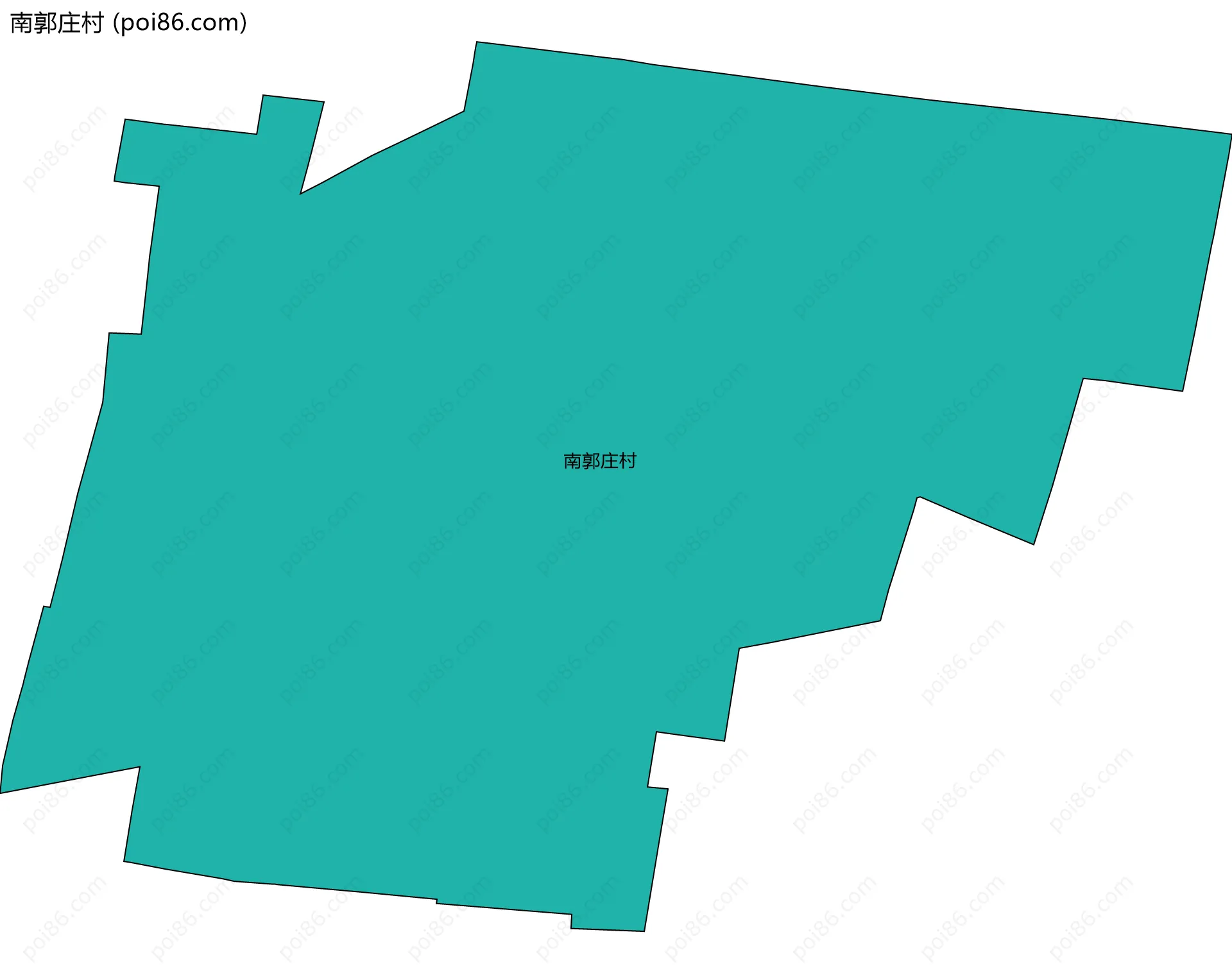 南郭庄村边界地图