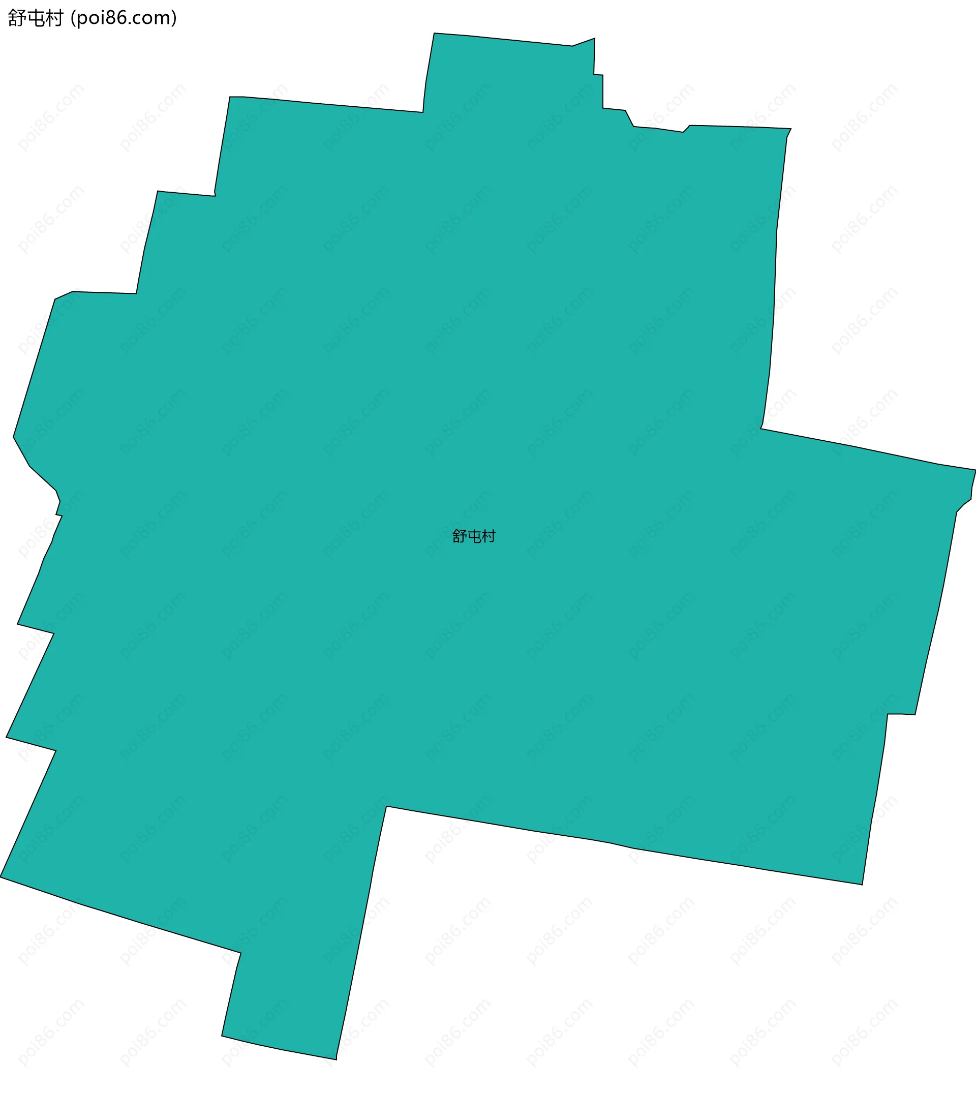 舒屯村边界地图