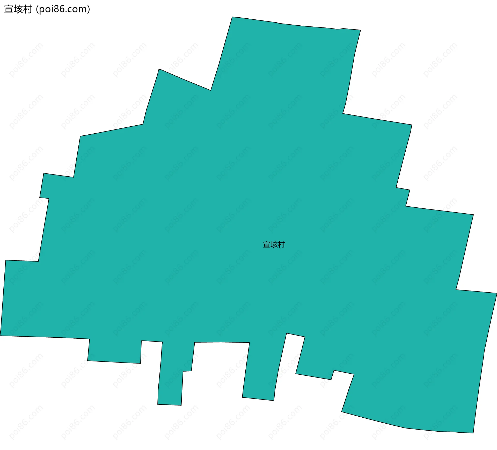 宣垓村边界地图