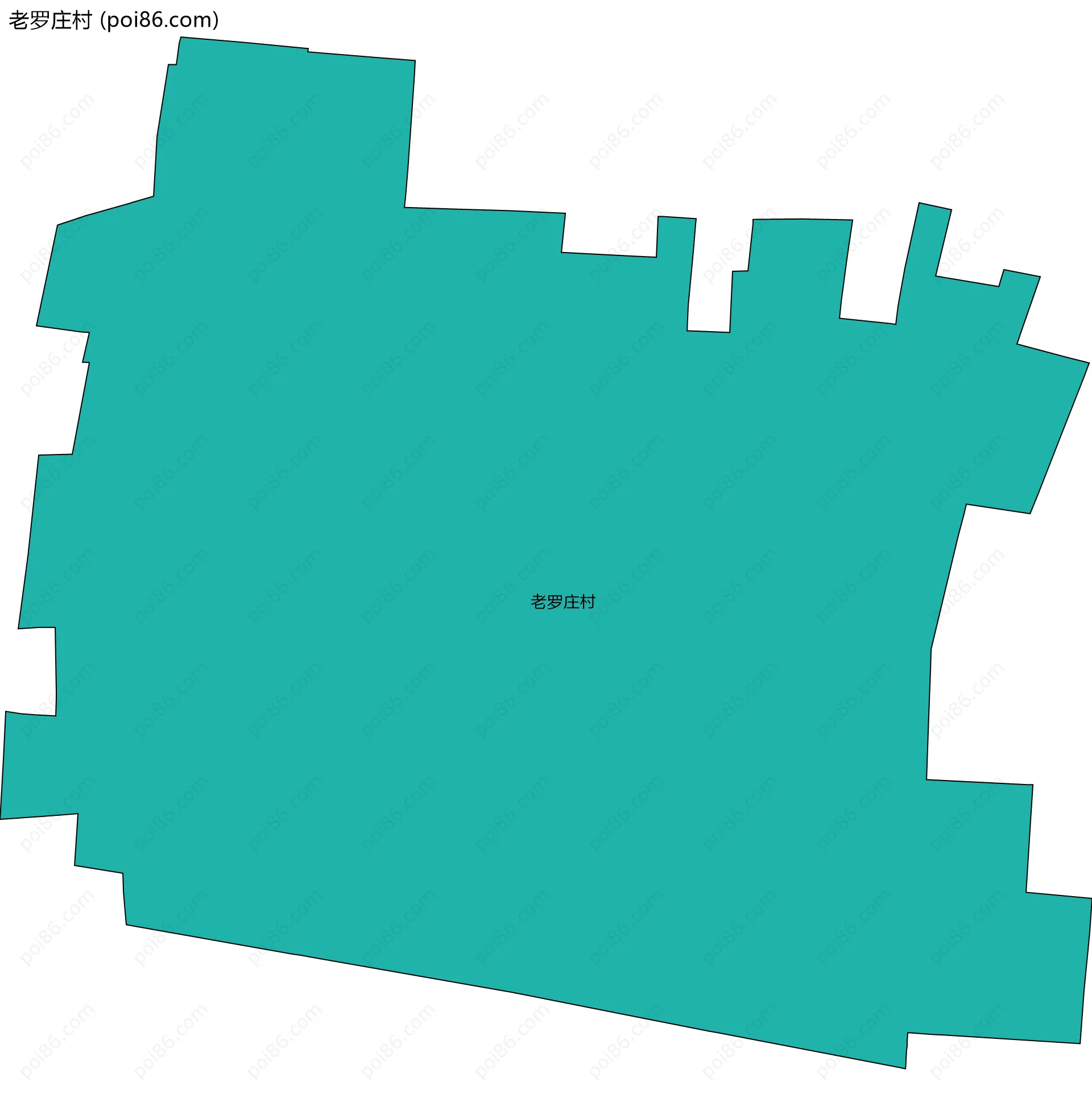 老罗庄村边界地图