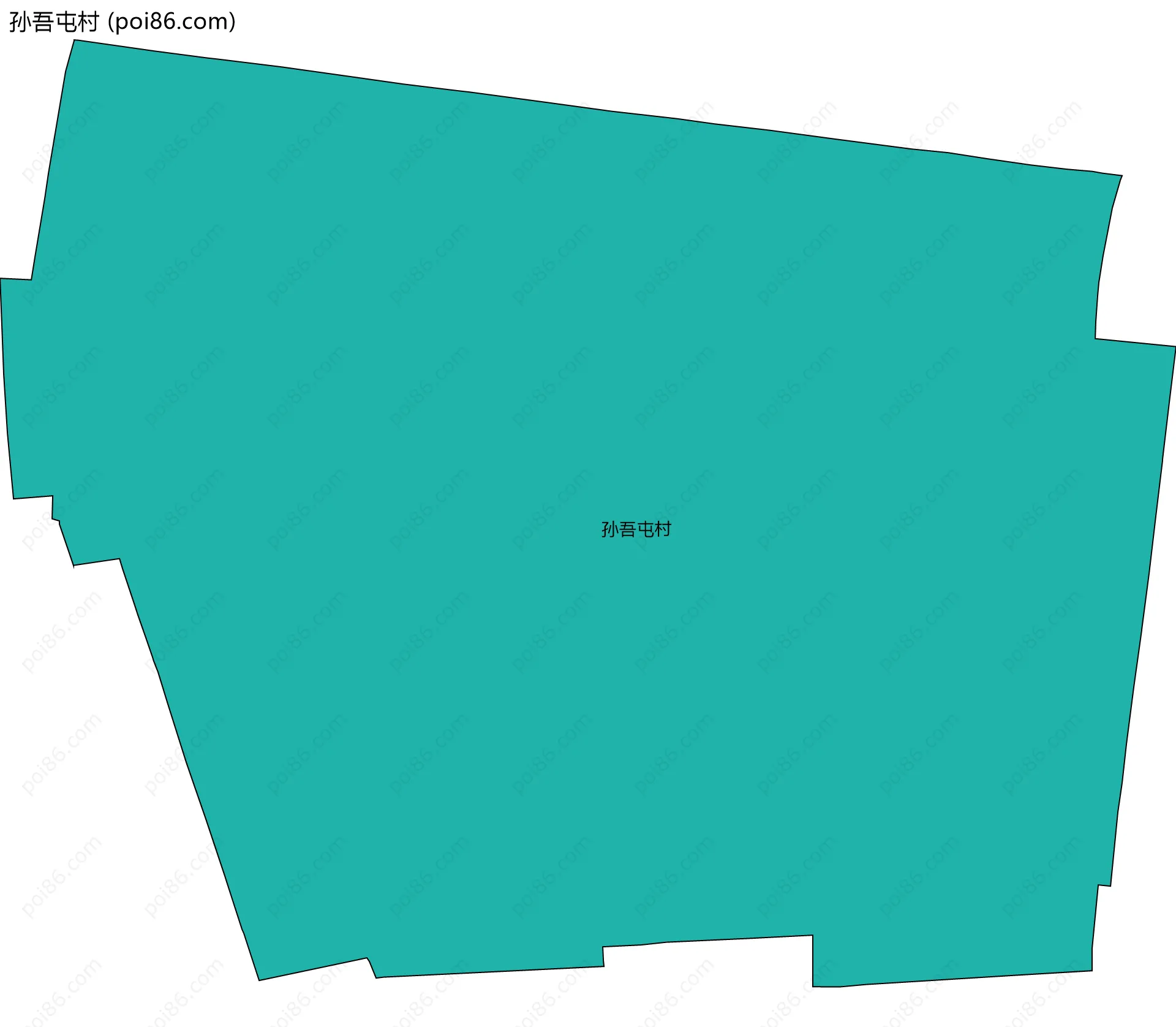 孙吾屯村边界地图