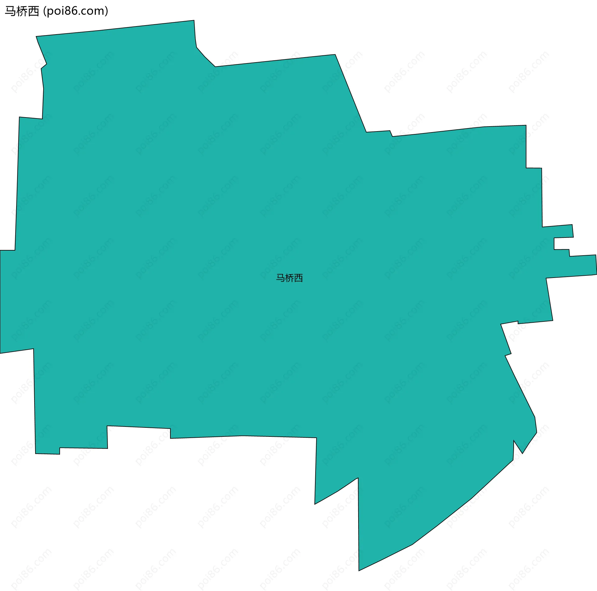 马桥西边界地图