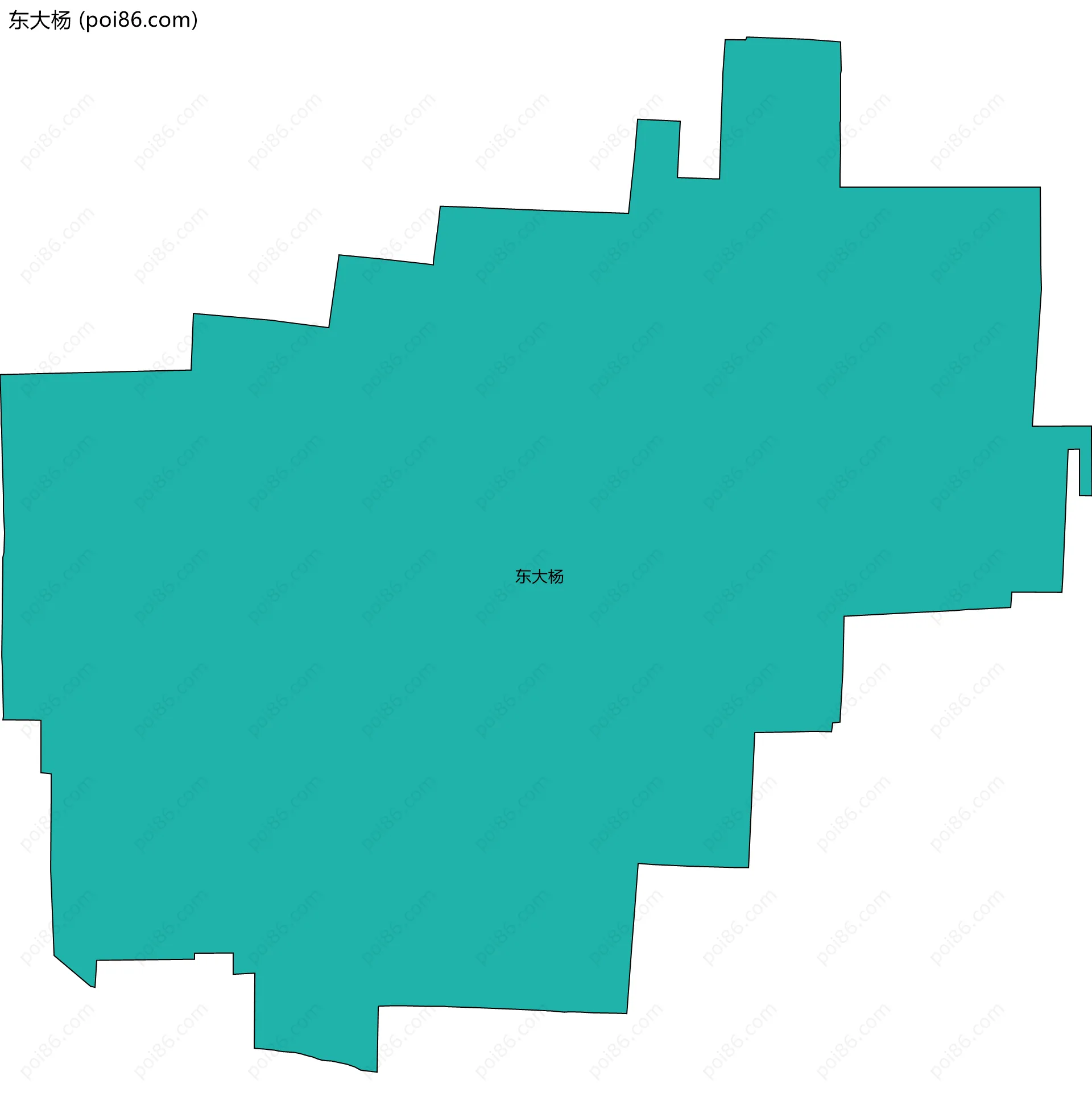 东大杨边界地图