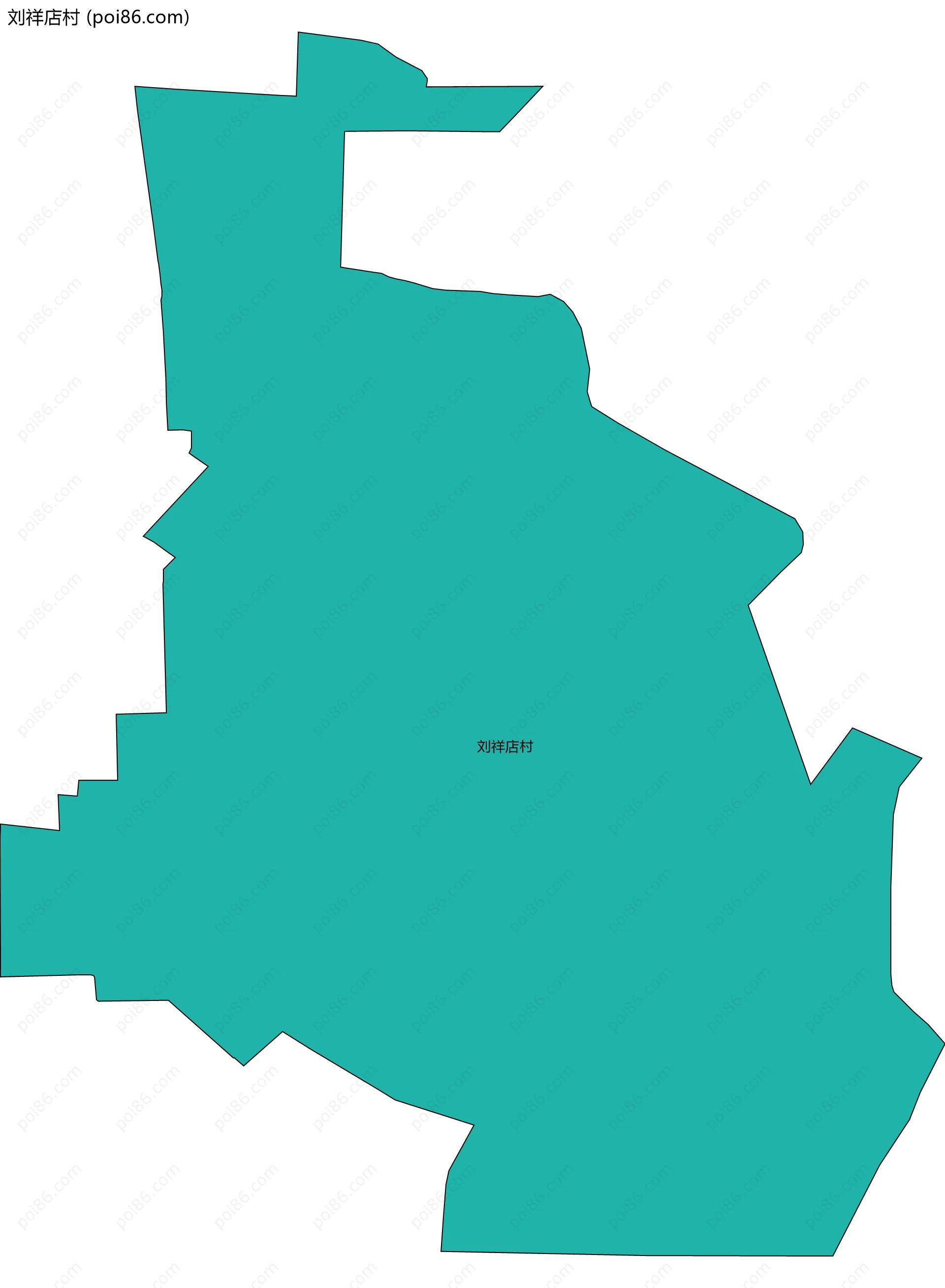 刘祥店村边界地图