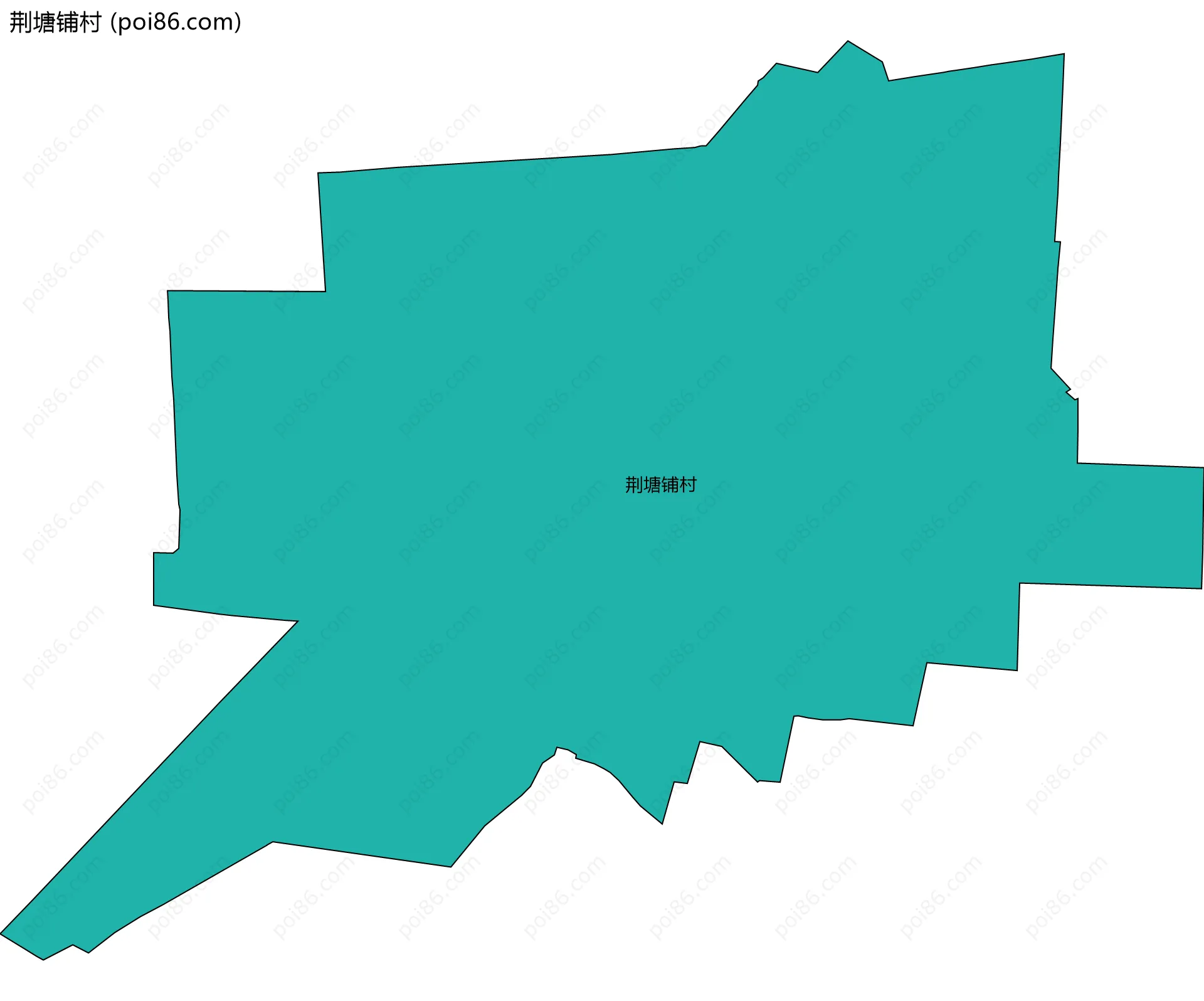 荆塘铺村边界地图