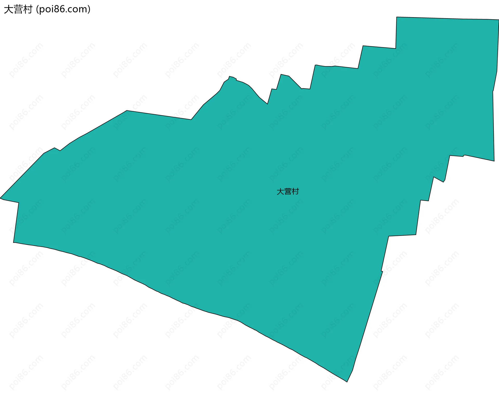 大营村边界地图