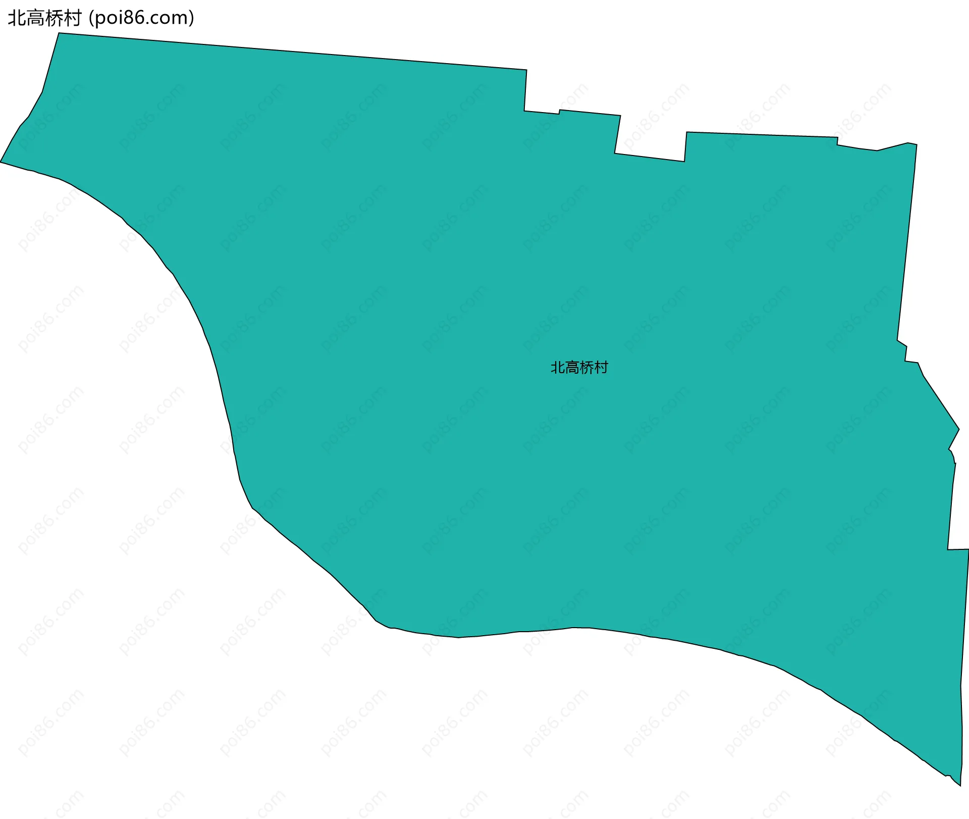 北高桥村边界地图